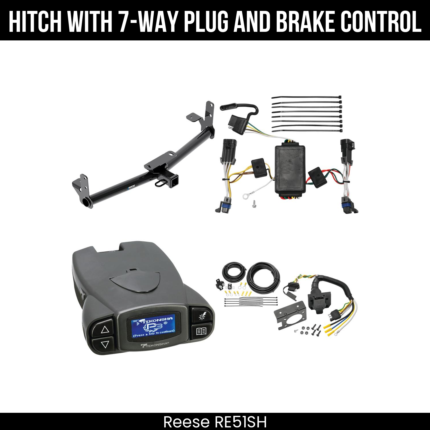 Trailer Hitch , 7-Way , Tekonsha Prodigy P3 Brake Control