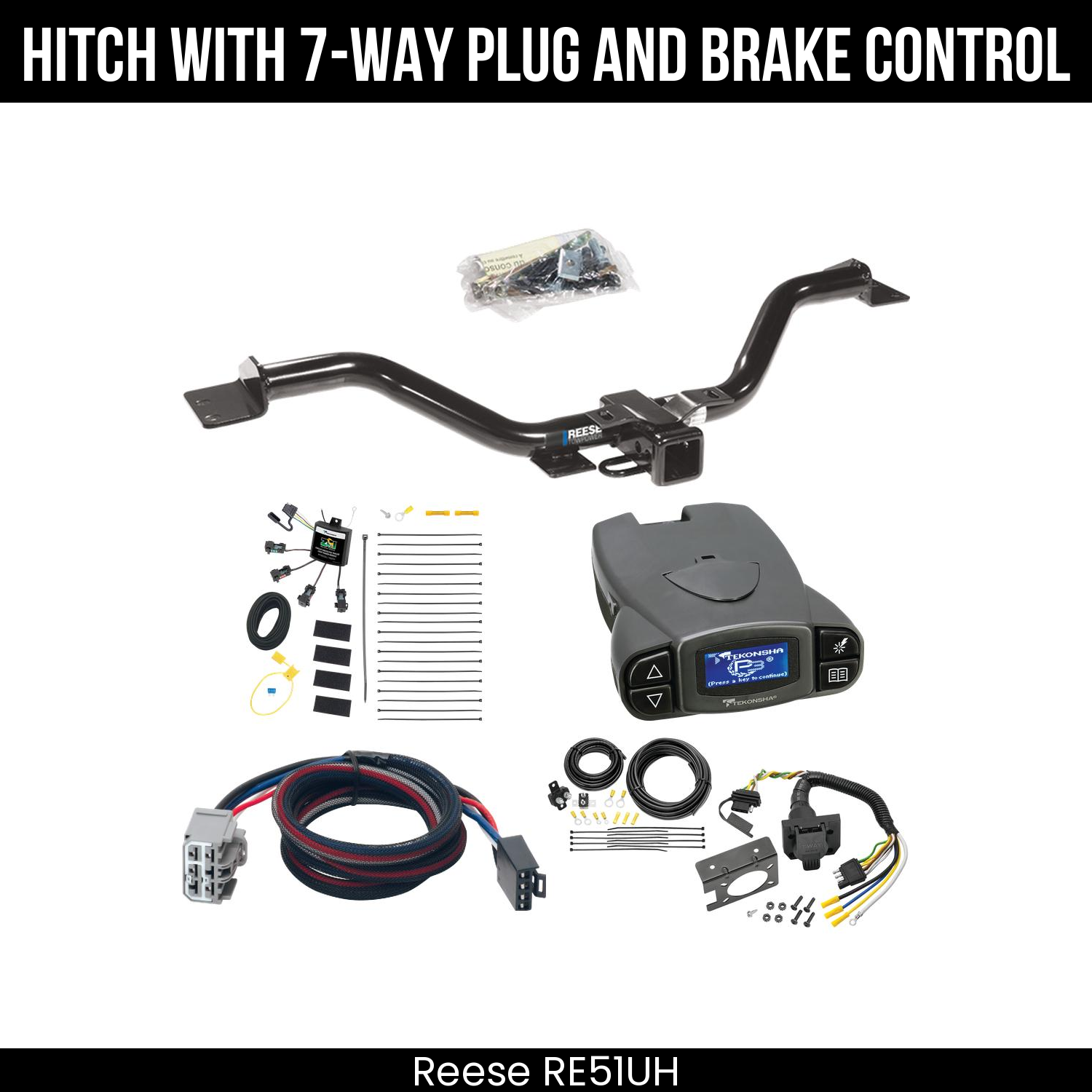 Trailer Hitch , 7-Way , Tekonsha Prodigy P3 Brake Control
