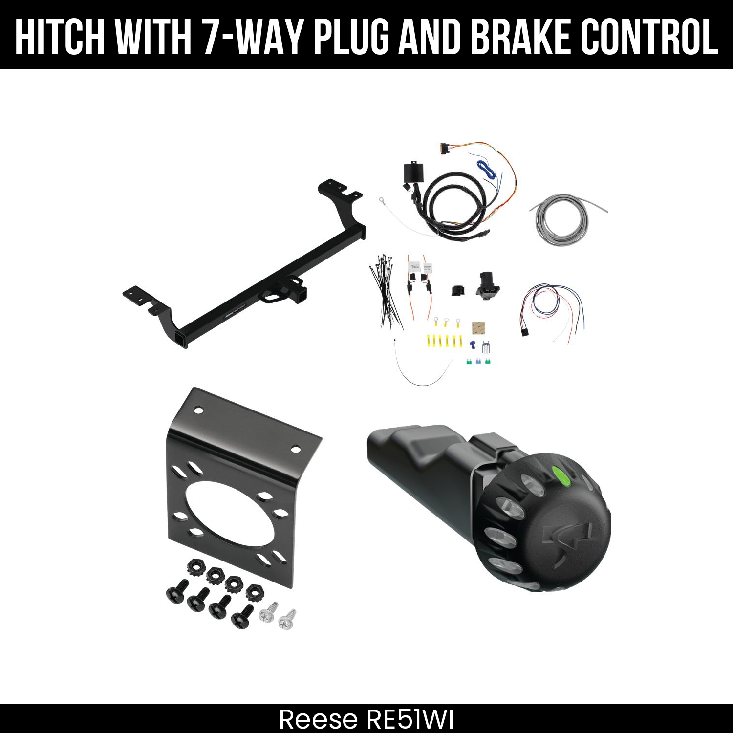 Trailer Hitch , 7-Way , Tekonsha Voyager iD Smart Brake Control