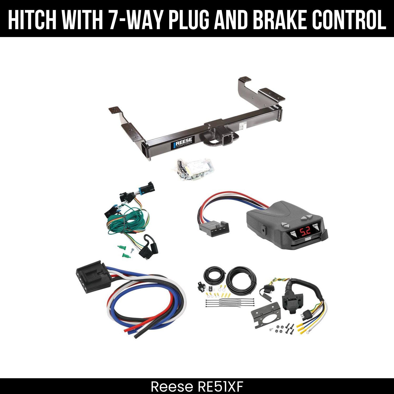 Trailer Hitch , 7-Way , Reese Brakeman IV Brake Control