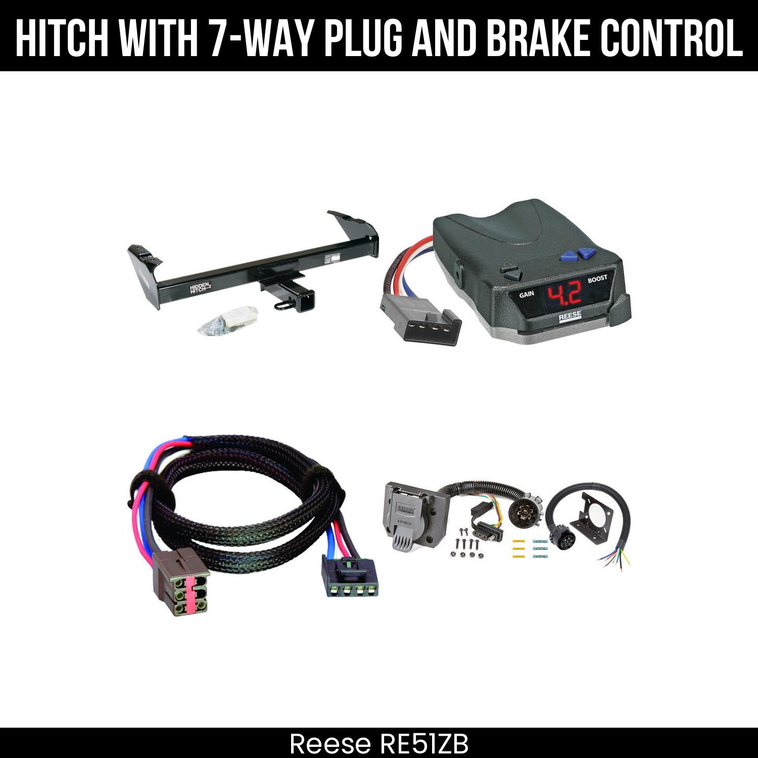 Trailer Hitch , 7-Way , Reese Brake EVN Control