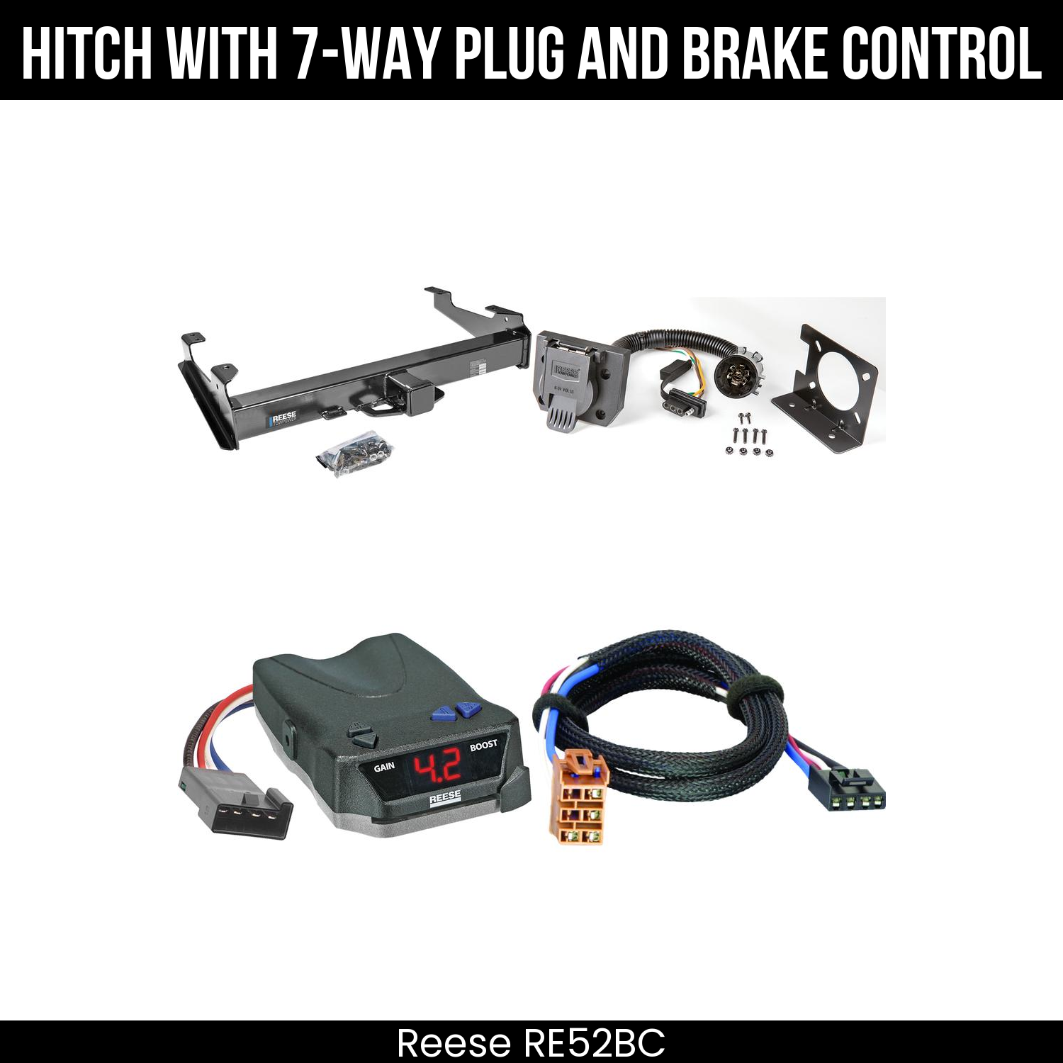 Trailer Hitch , 7-Way , Reese Brake EVN Control