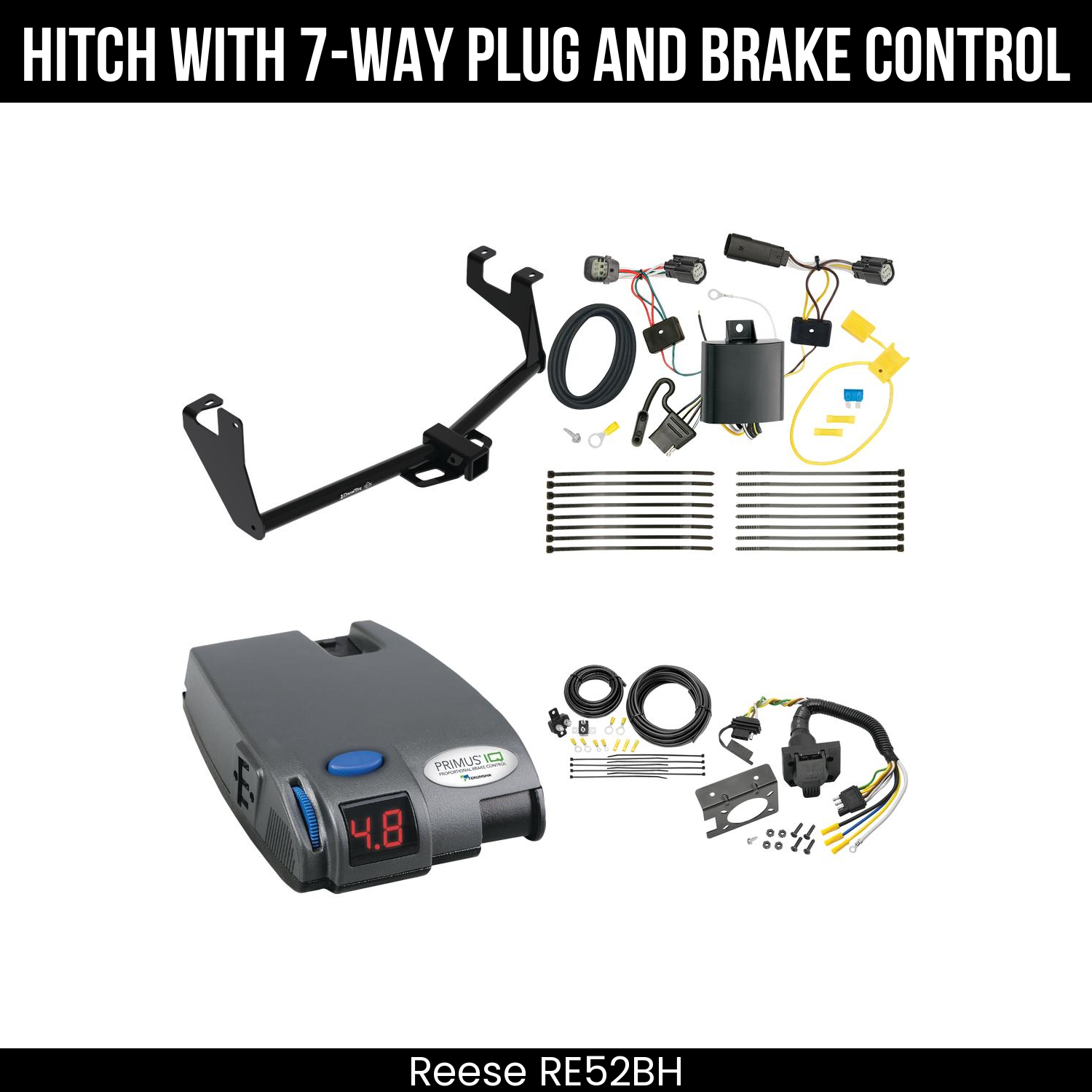Trailer Hitch , 7-Way , Tekonsha Primus IQ Brake Control
