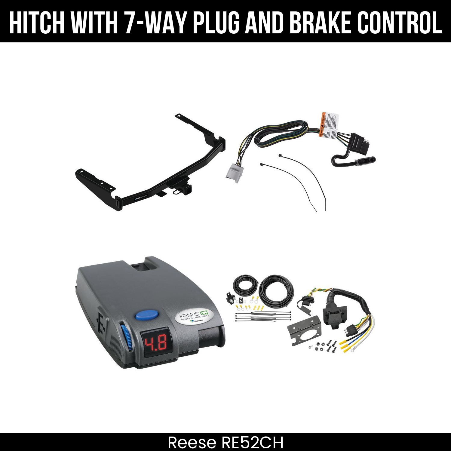 Trailer Hitch , 7-Way , Tekonsha Primus IQ Brake Control
