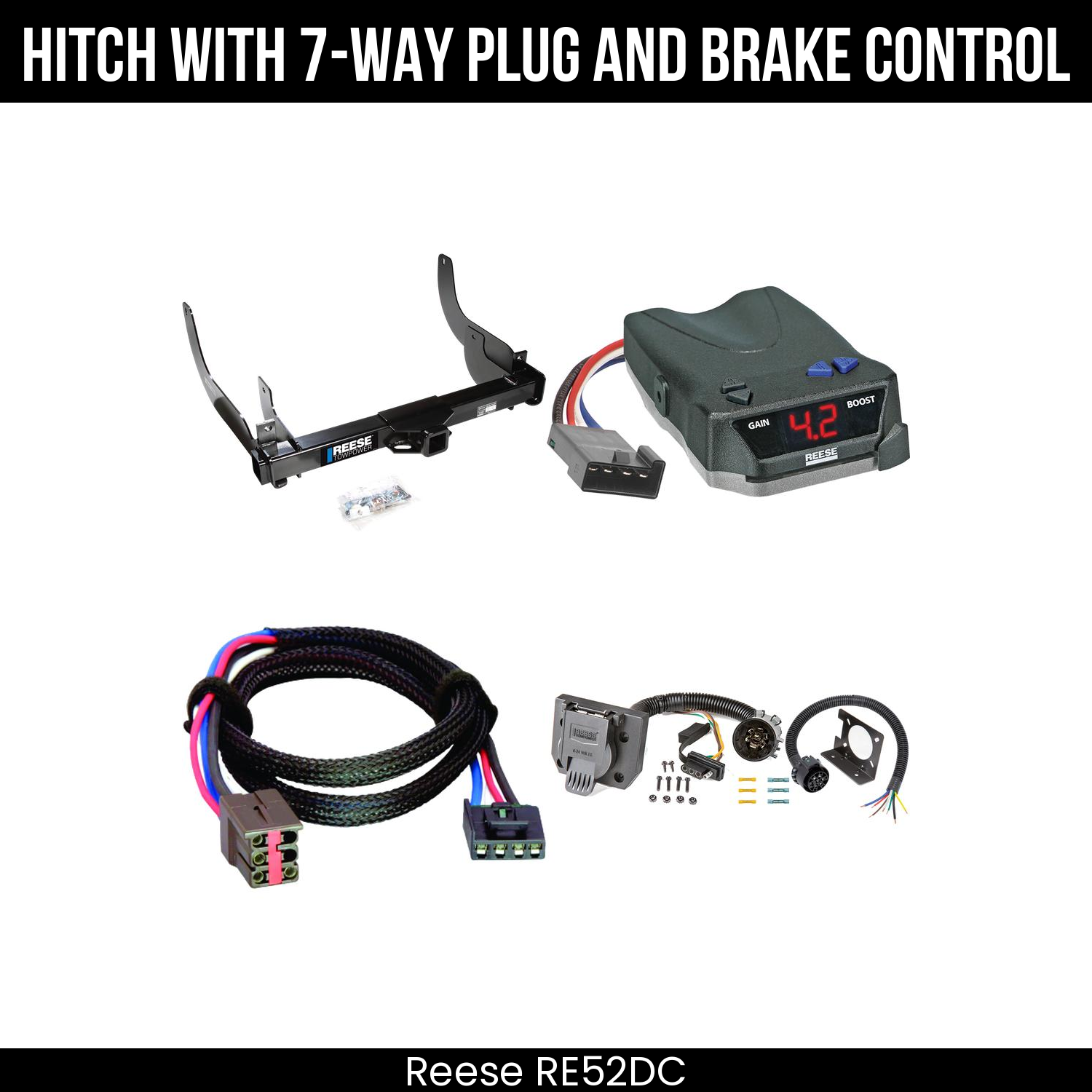 Trailer Hitch , 7-Way , Reese Brake EVN Control