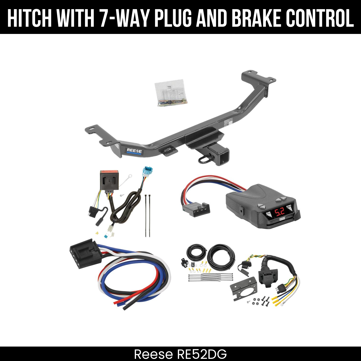 Trailer Hitch , 7-Way , Reese Brakeman IV Brake Control