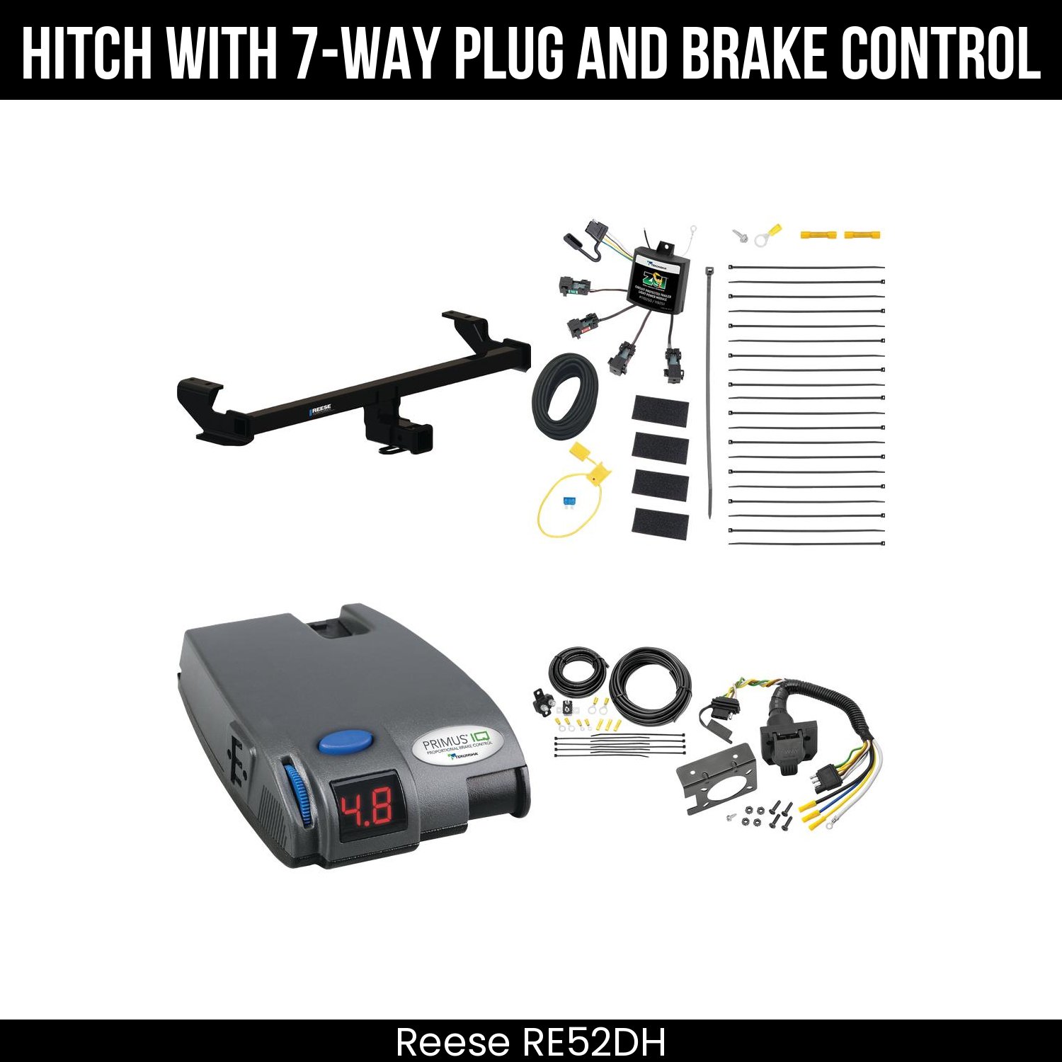 Trailer Hitch , 7-Way , Tekonsha Primus IQ Brake Control