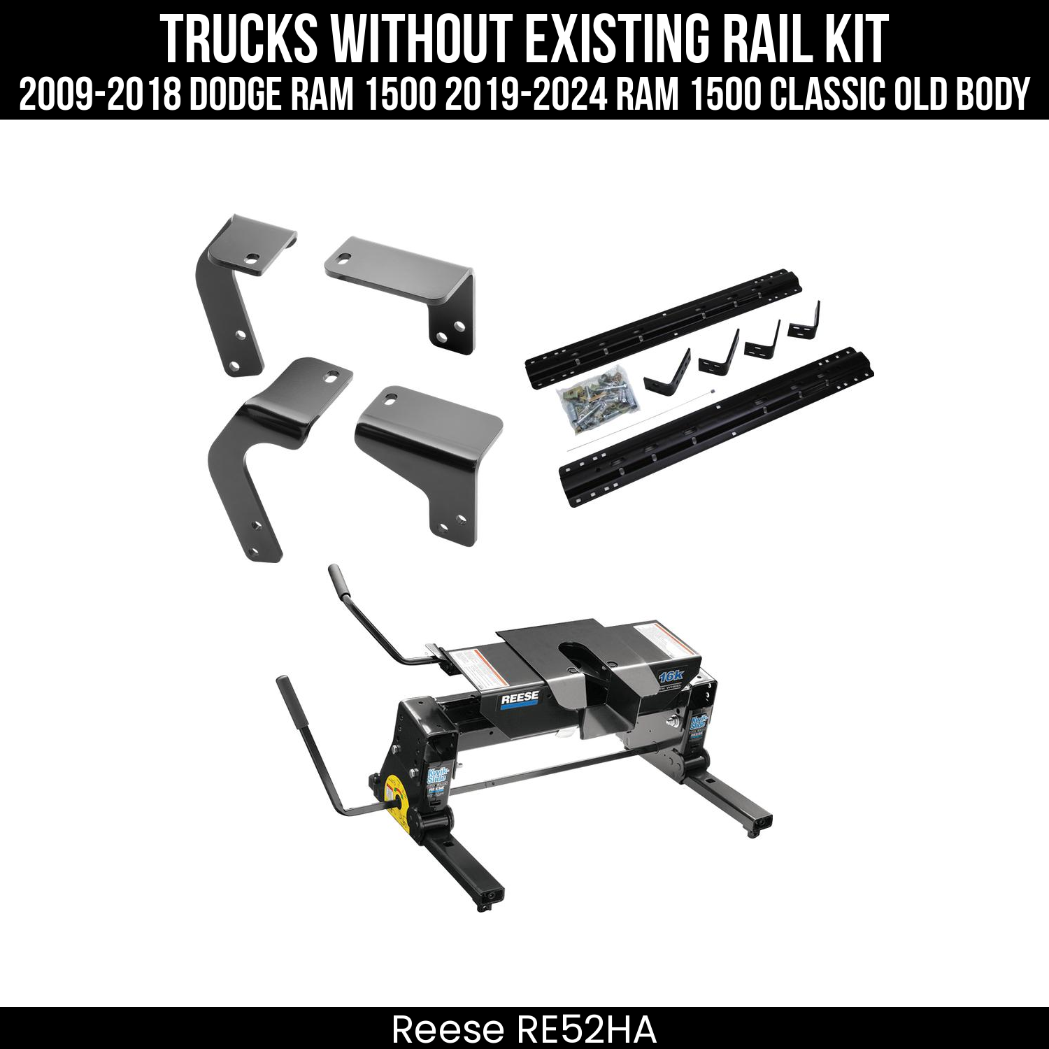5th Wheel Hitch Bracket Kit,5th Wheel Hitch Mounting Rail & Bracket Kit,Replacement 5th Wheel Head,Kwik-Slide 5th Wheel Slider