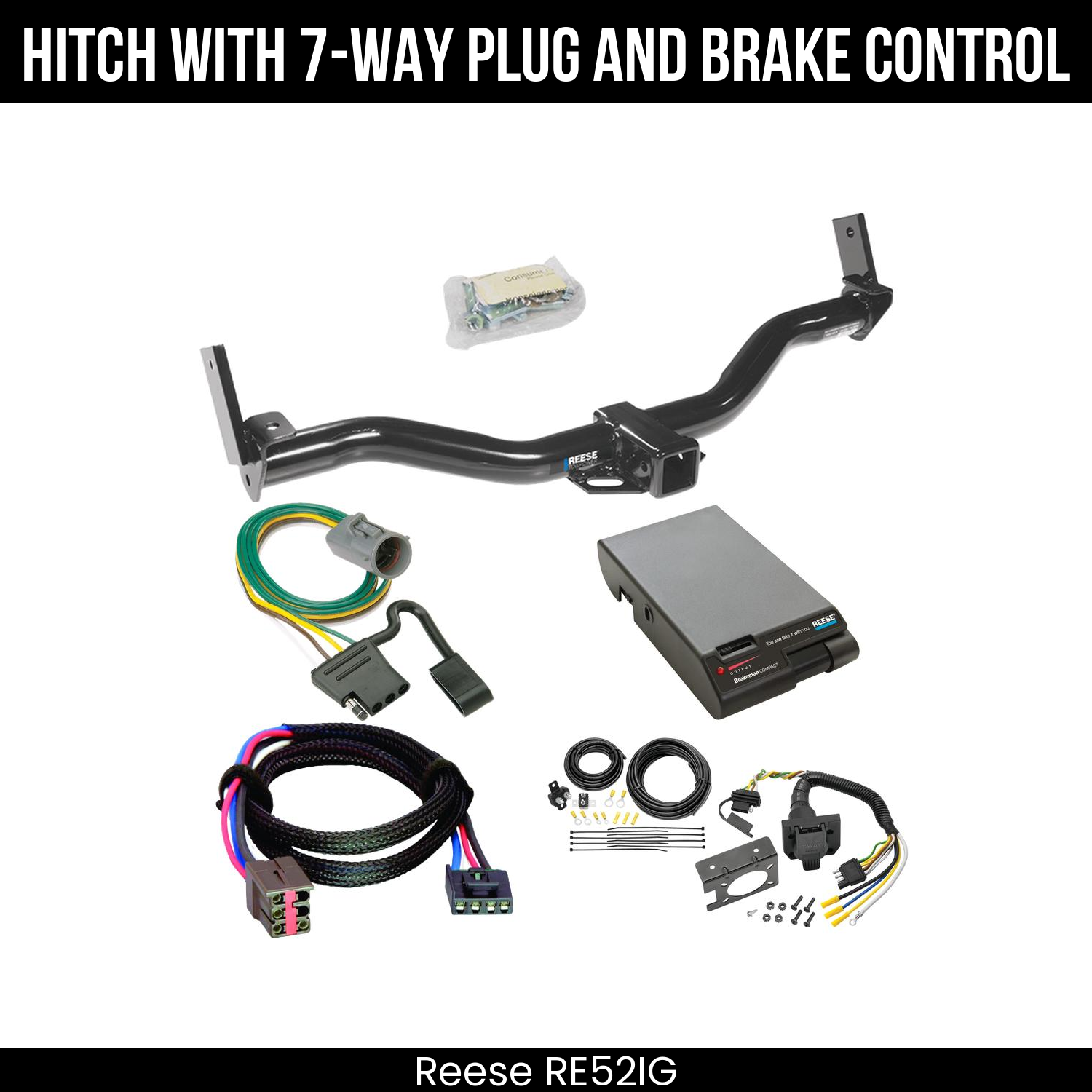 Trailer Hitch , 7-Way , Reese Brakeman Brake Control