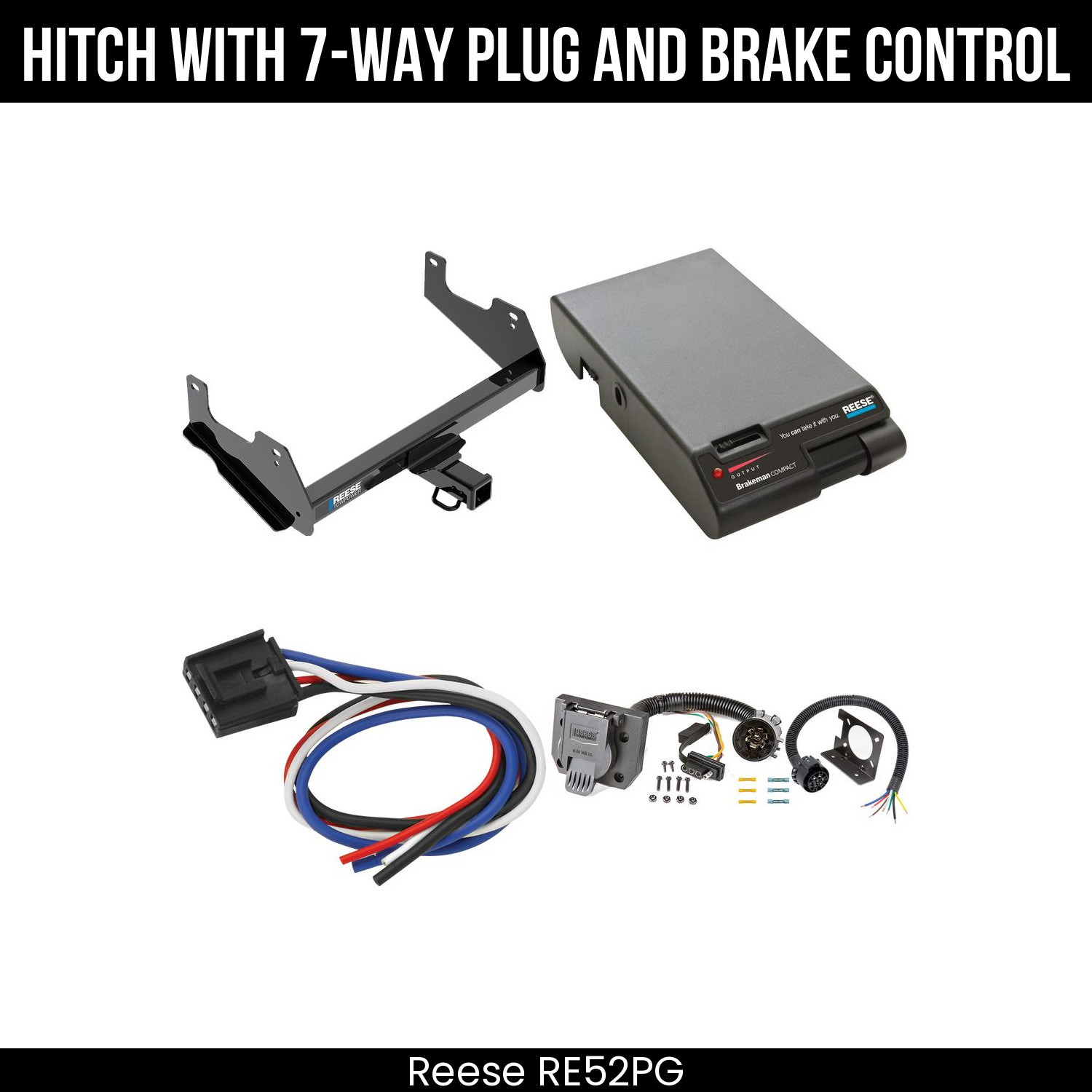 Trailer Hitch , 7-Way , Reese Brakeman Brake Control