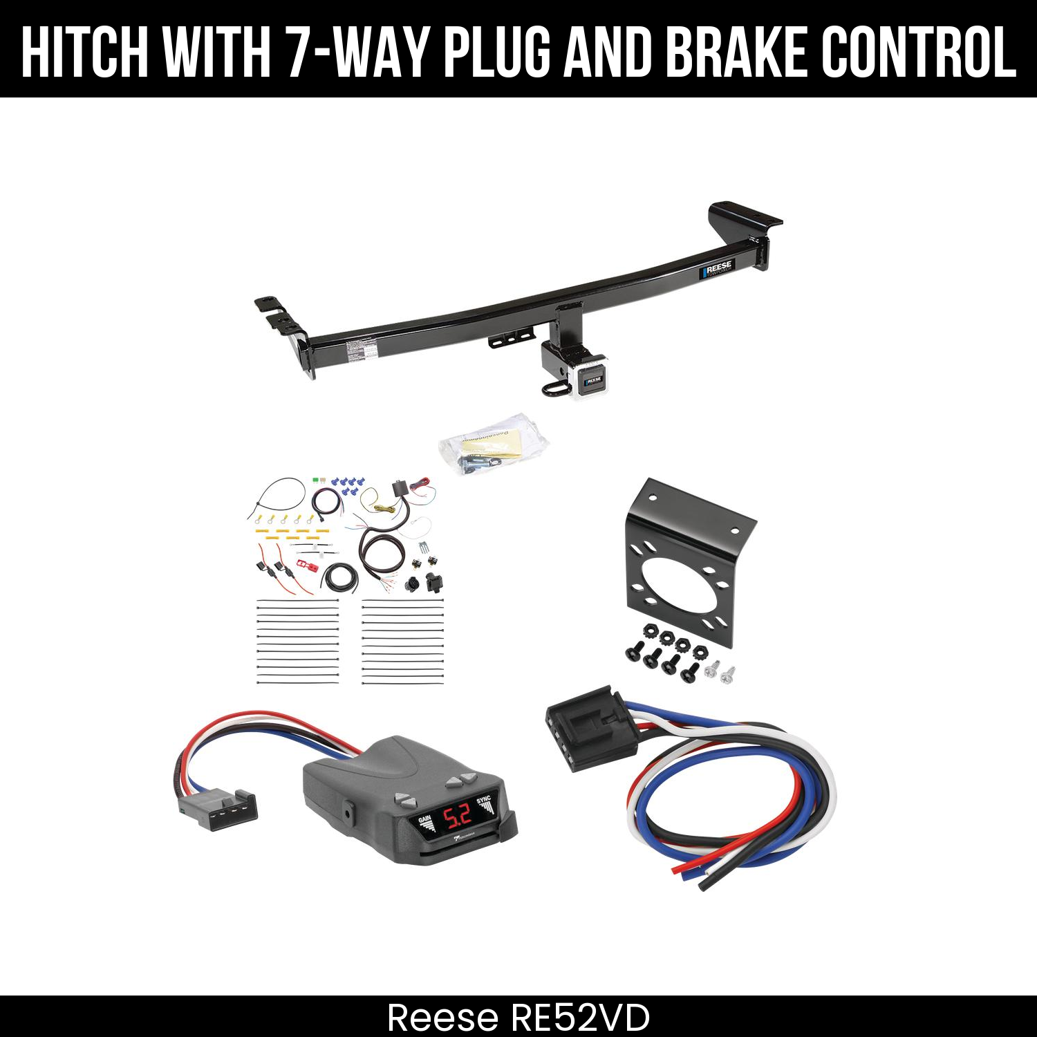 Trailer Hitch , 7-Way , Tekonsha Brakeman IV Brake Control