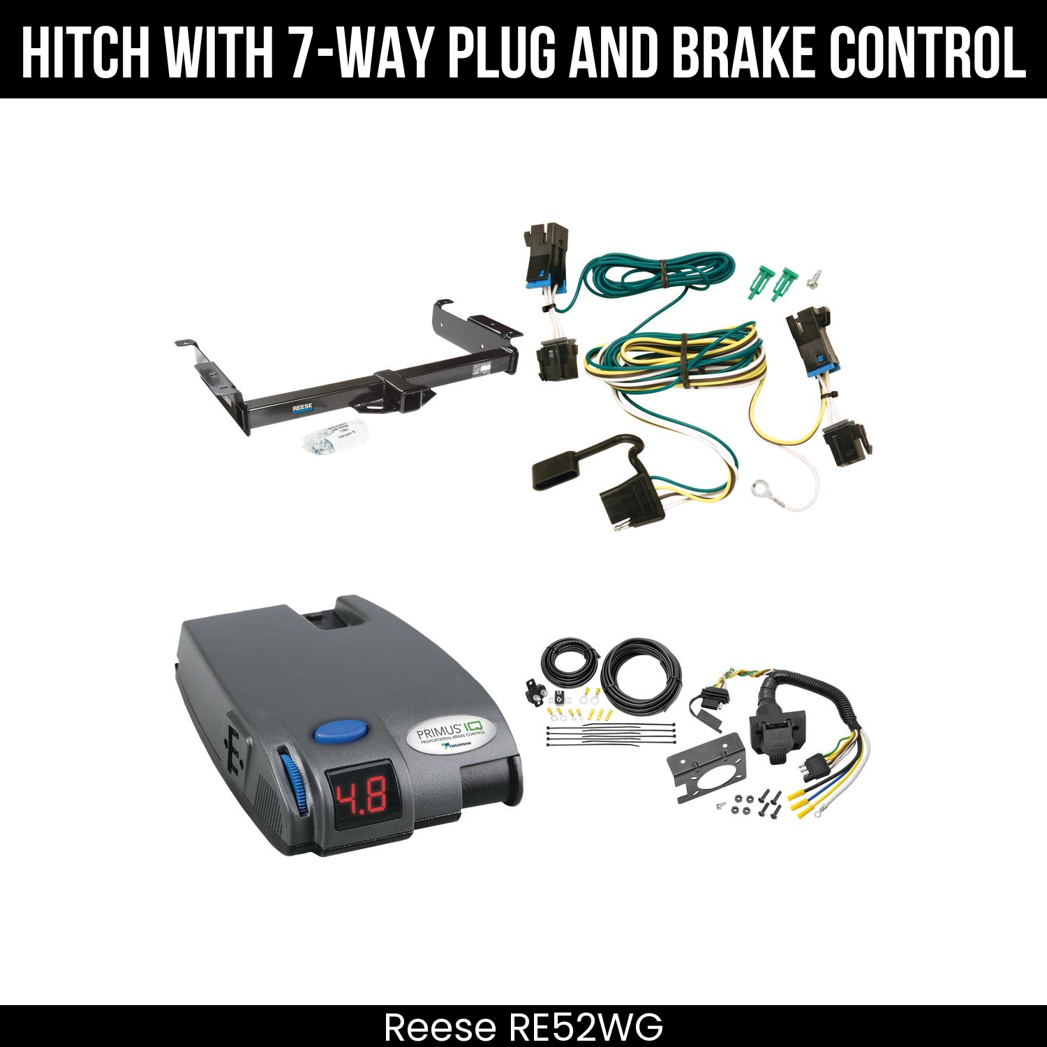 Trailer Hitch , 7-Way , Tekonsha Primus IQ Brake Control