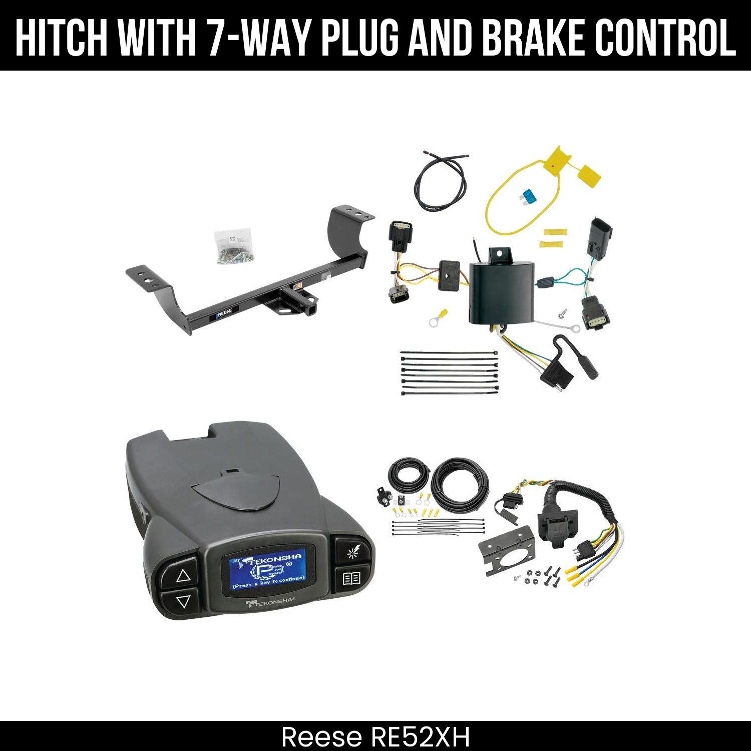Trailer Hitch , 7-Way , Tekonsha Prodigy P3 Brake Control