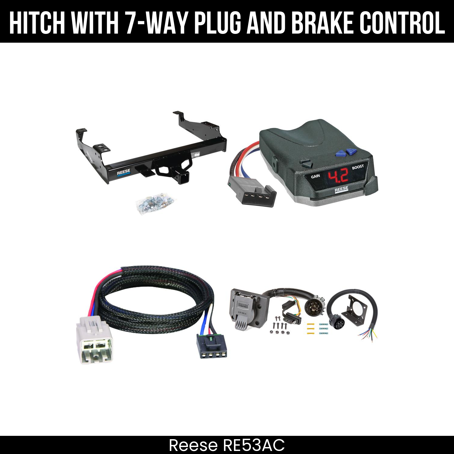 Trailer Hitch , 7-Way , Reese Brake EVN Control