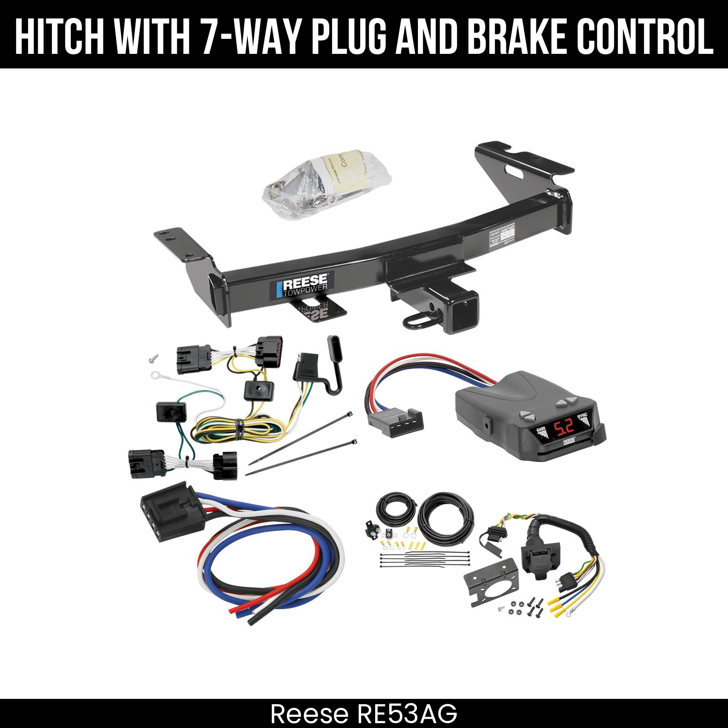 Trailer Hitch , 7-Way , Reese Brakeman IV Brake Control