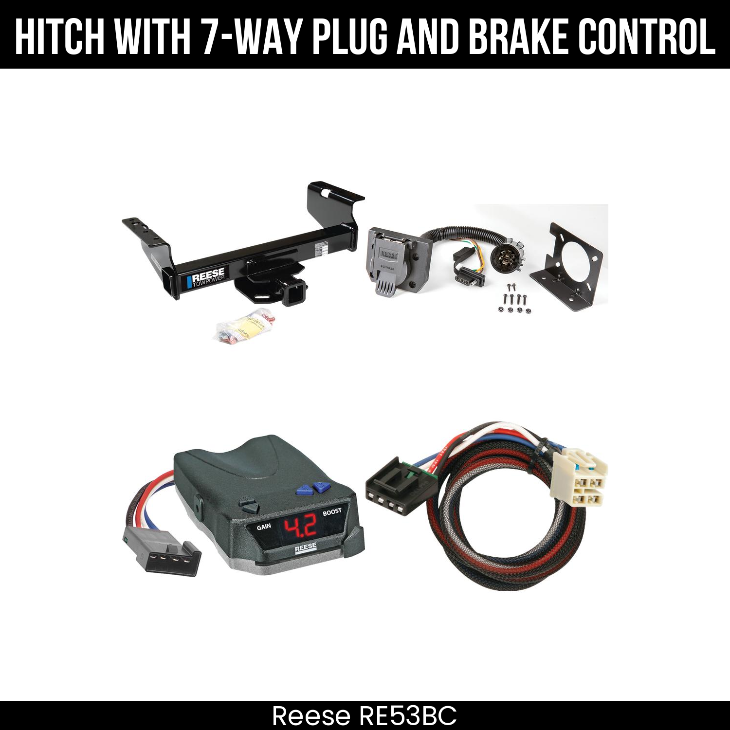Trailer Hitch , 7-Way , Reese Brake EVN Control