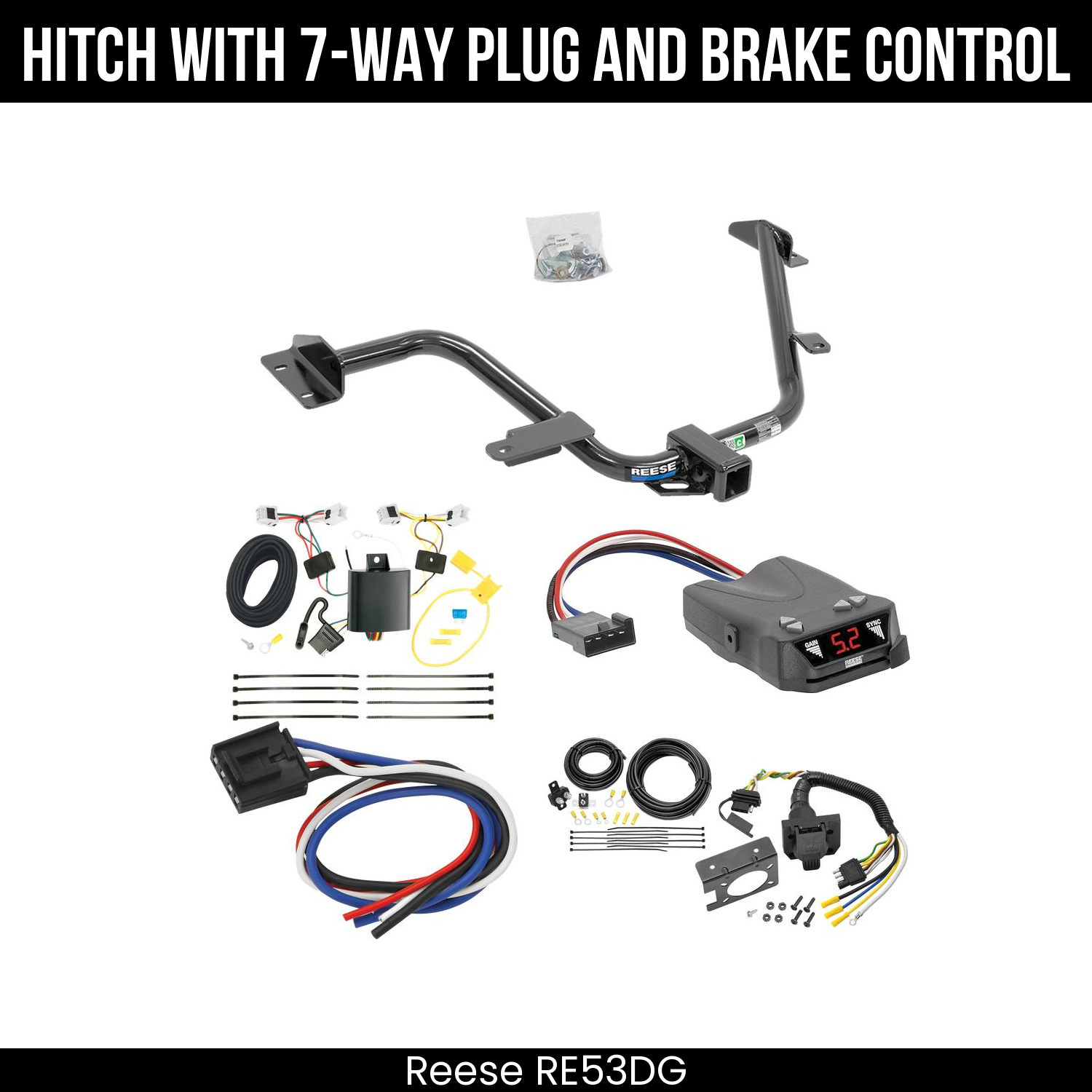 Trailer Hitch , 7-Way , Reese Brakeman IV Brake Control