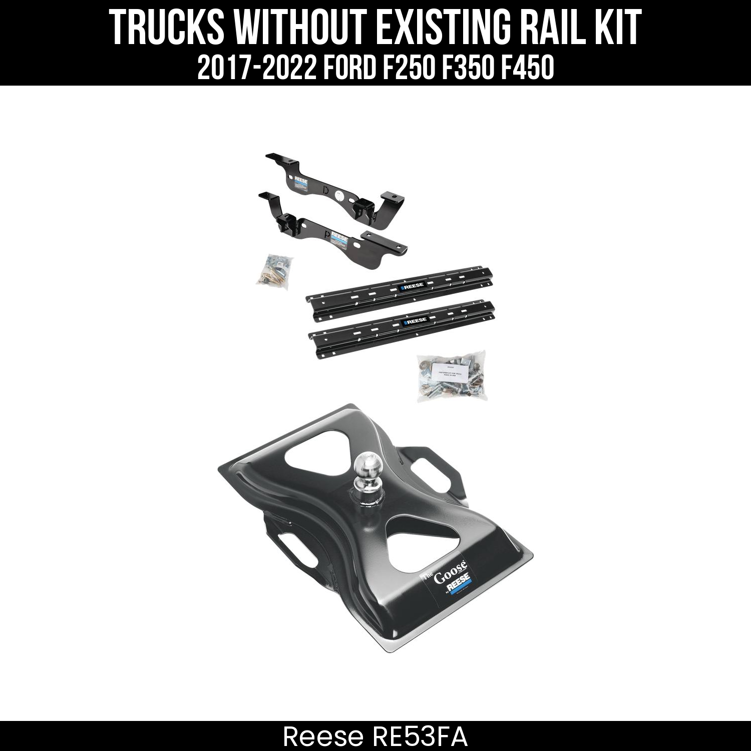 5th Wheel Hitch Rails Only,5th Wheel Hitch Custom Bracket,The Goose 5th Wheel Gooseneck Hitch
