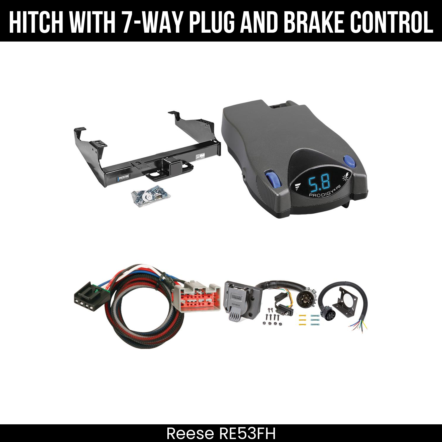 Trailer Hitch , 7-Way , Tekonsha Prodigy P2 Brake Control