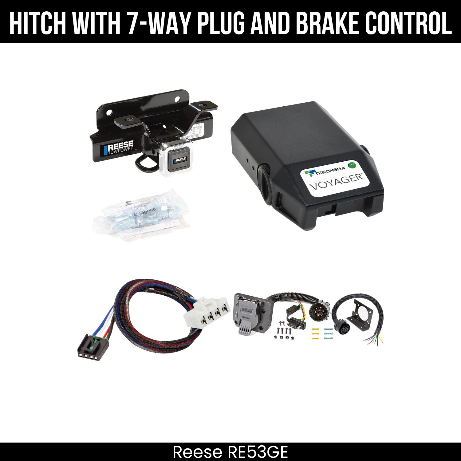 Trailer Hitch , 7-Way , Tekonsha Voyager Brake Control