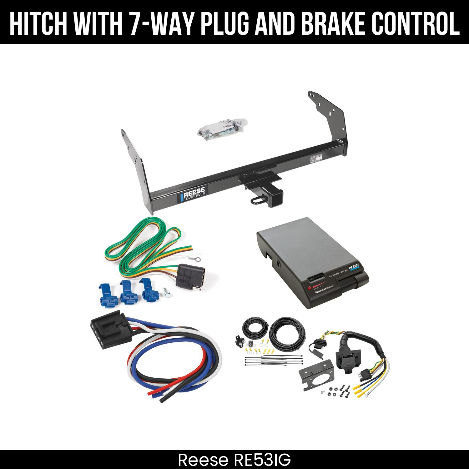 Trailer Hitch , 7-Way , Reese Brakeman Brake Control