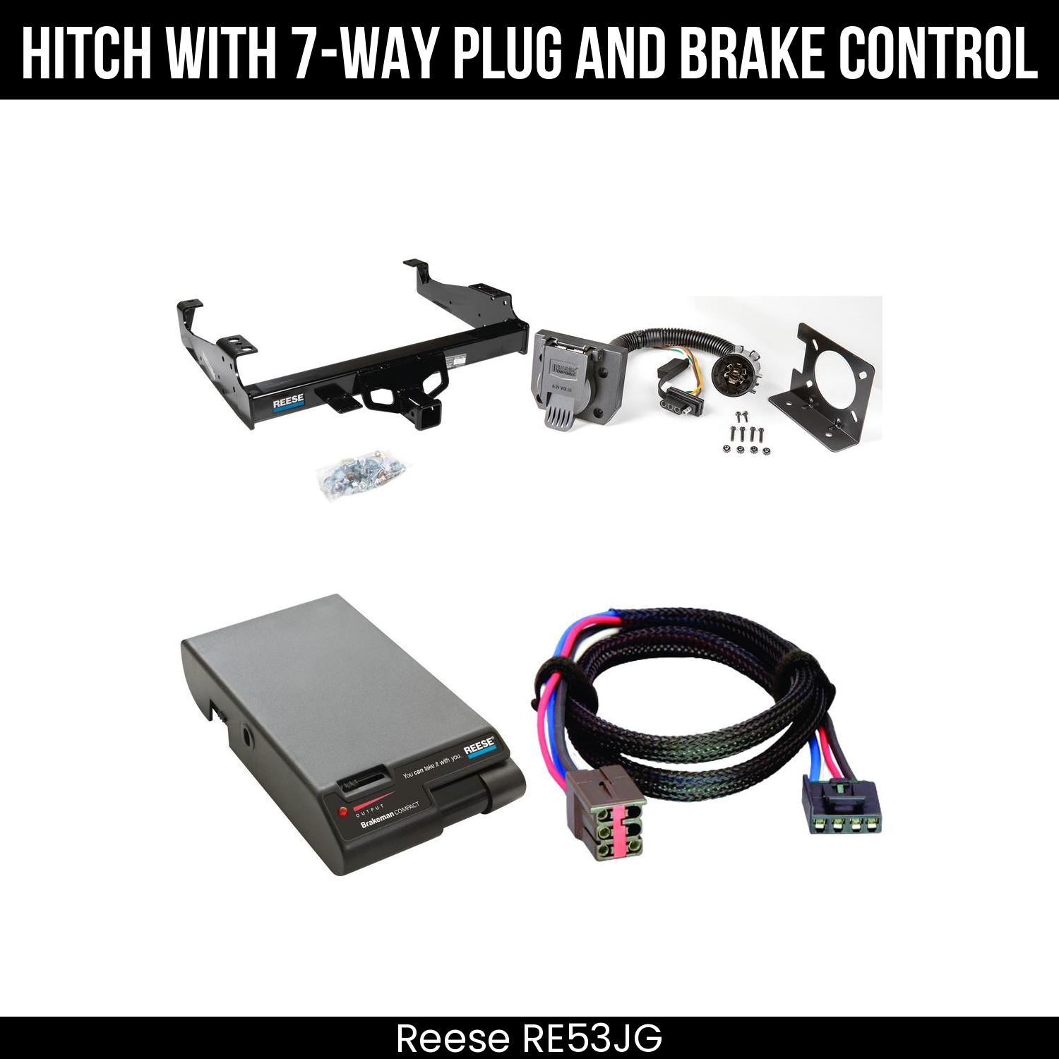 Trailer Hitch , 7-Way , Reese Brakeman Brake Control