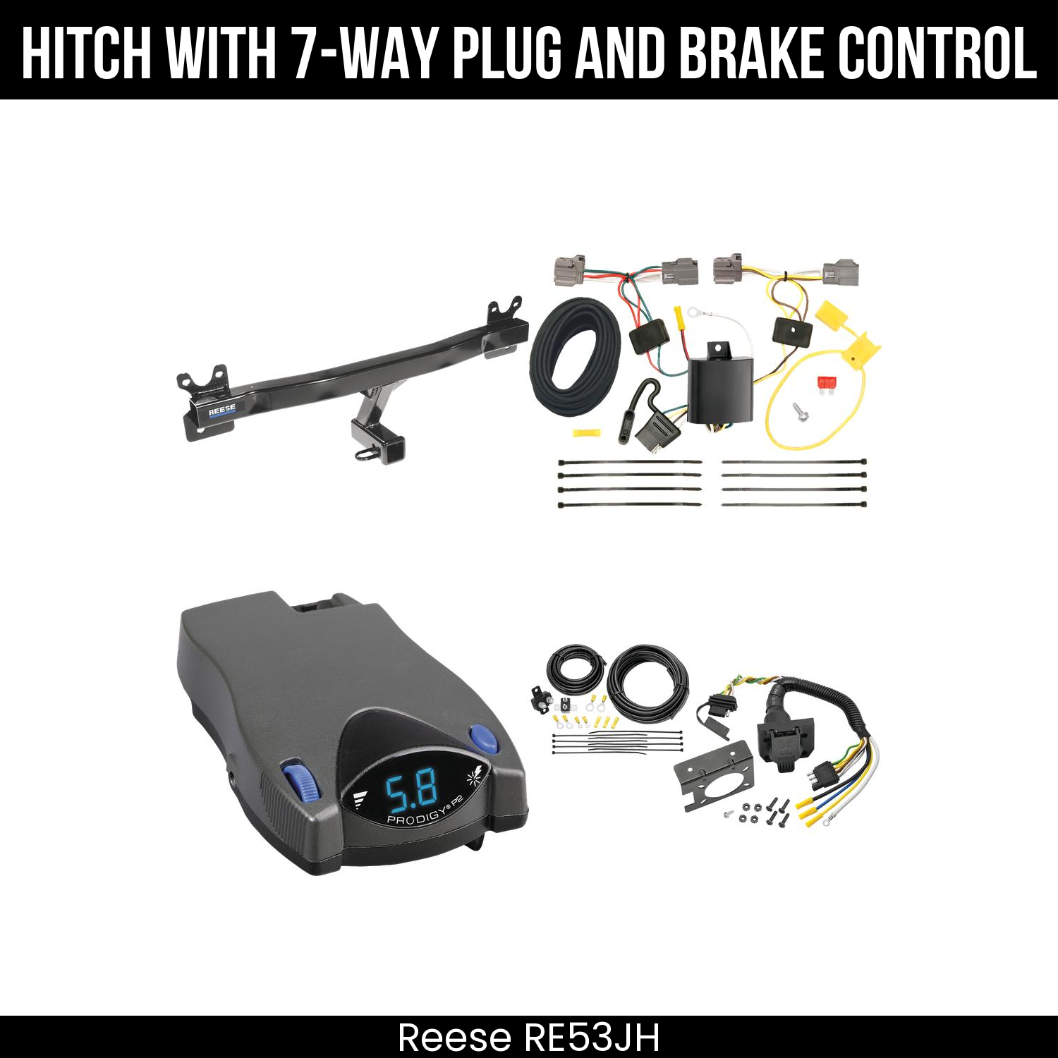 Trailer Hitch , 7-Way , Tekonsha Prodigy P2 Brake Control
