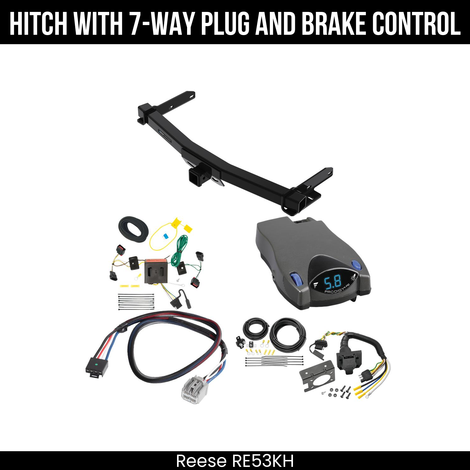Trailer Hitch , 7-Way , Tekonsha Prodigy P2 Brake Control