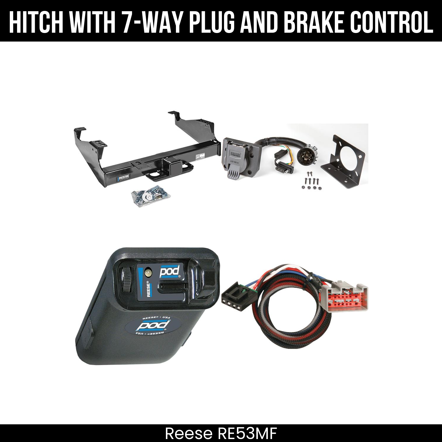 Trailer Hitch , 7-Way , Reese POD Brake Control