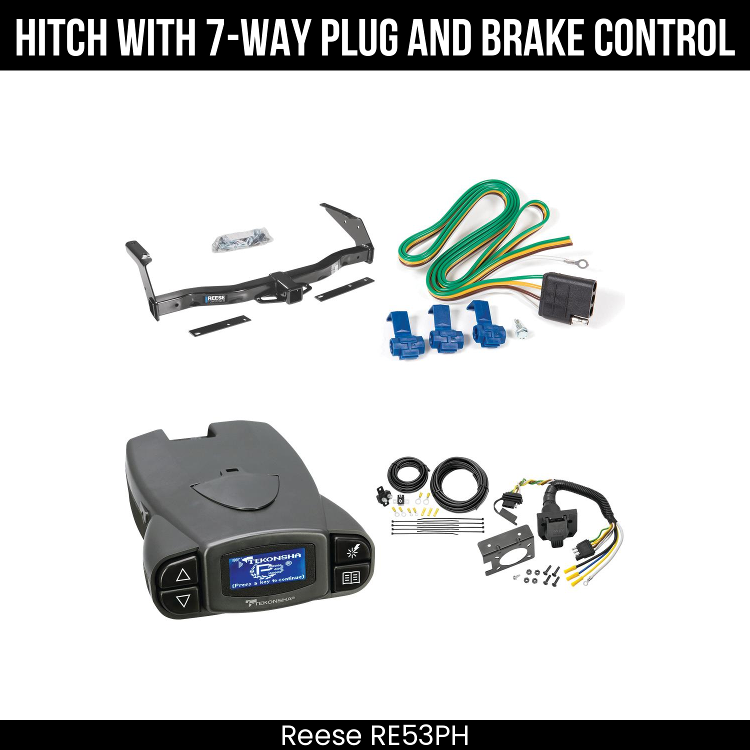 Trailer Hitch , 7-Way , Tekonsha Prodigy P3 Brake Control