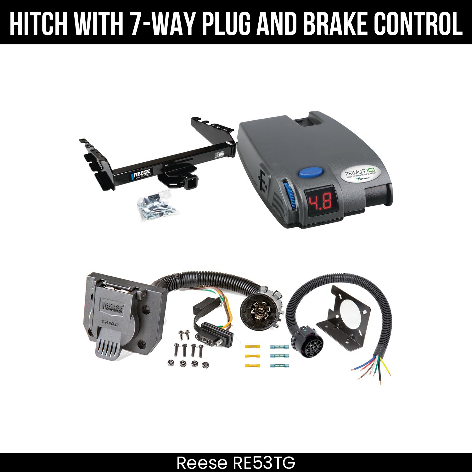 Trailer Hitch , 7-Way , Tekonsha Primus IQ Brake Control