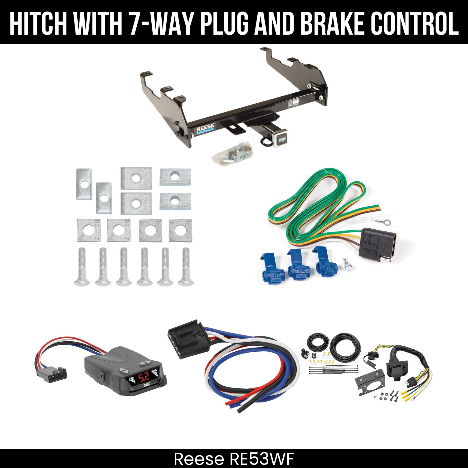 Trailer Hitch , 7-Way , Reese Brakeman IV Brake Control