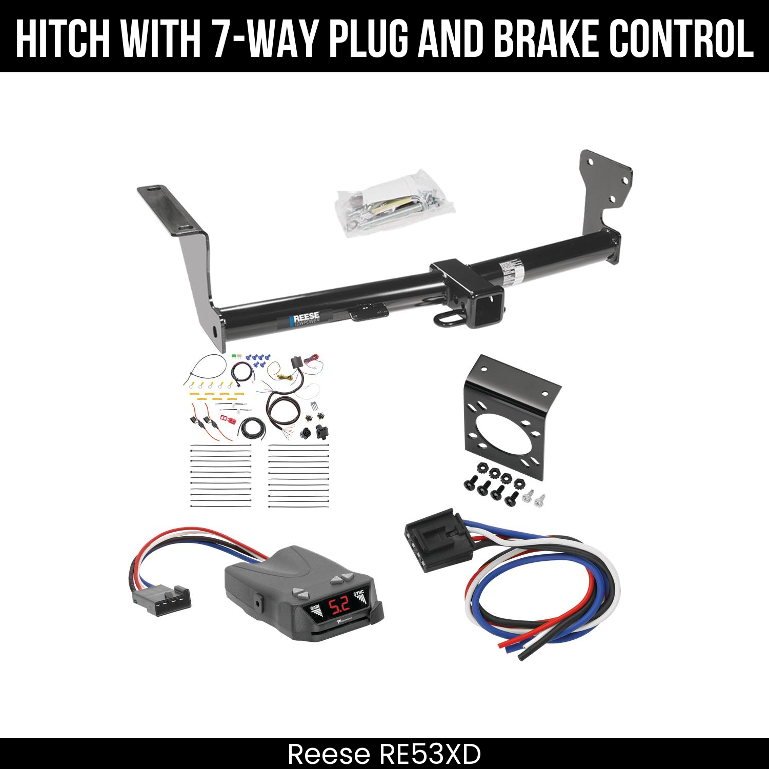 Trailer Hitch , 7-Way , Tekonsha Brakeman IV Brake Control