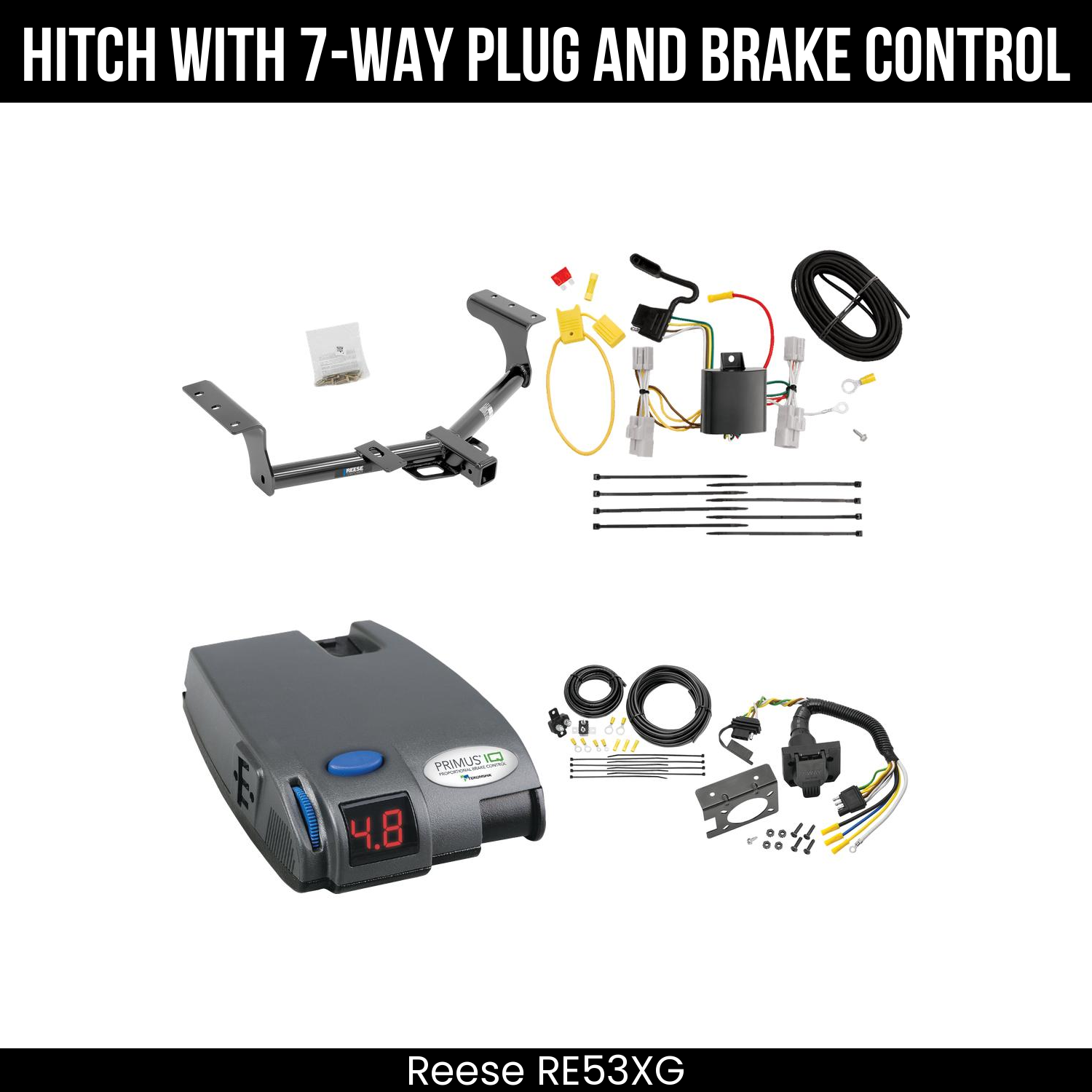Trailer Hitch , 7-Way , Tekonsha Primus IQ Brake Control