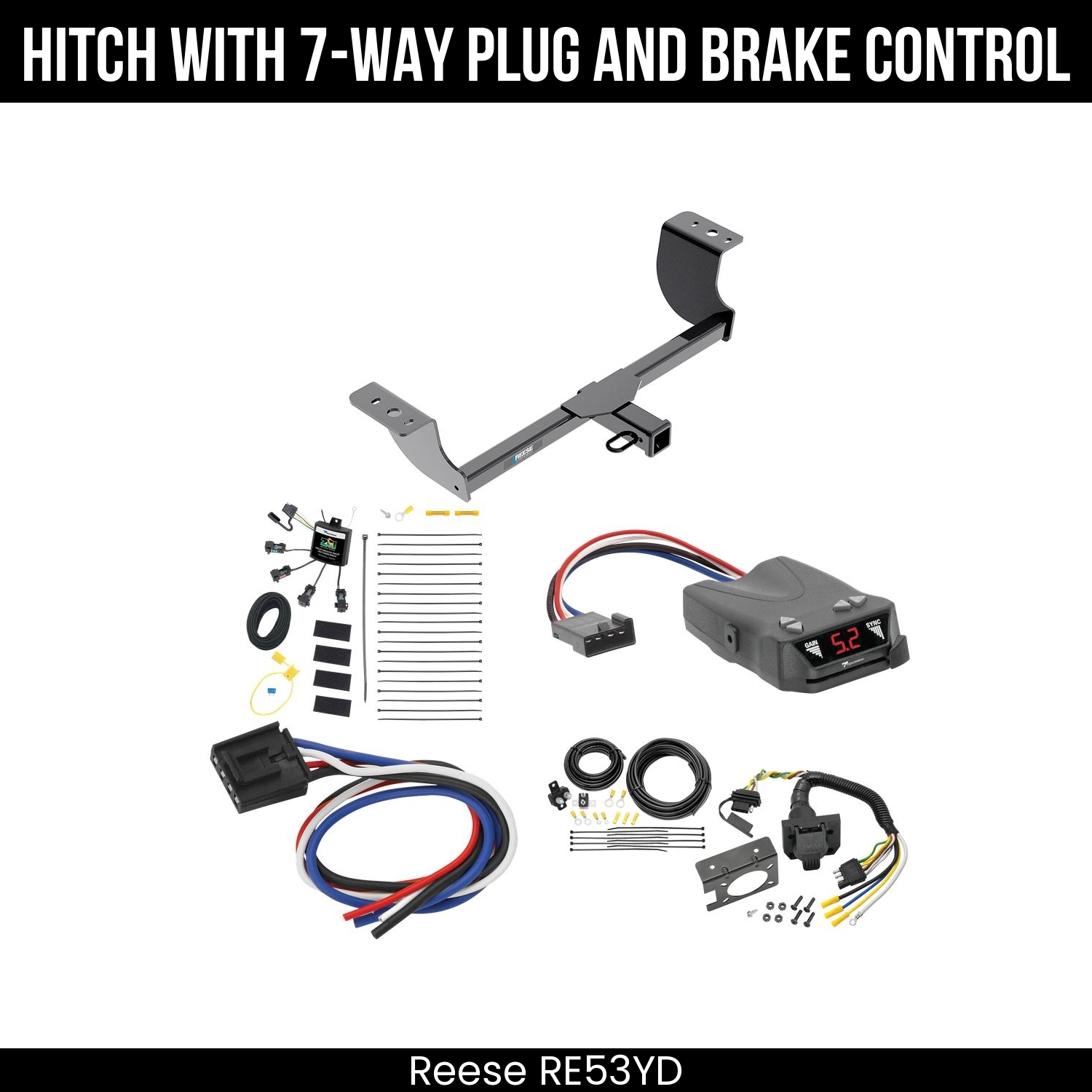 Trailer Hitch , 7-Way , Tekonsha Brakeman IV Brake Control