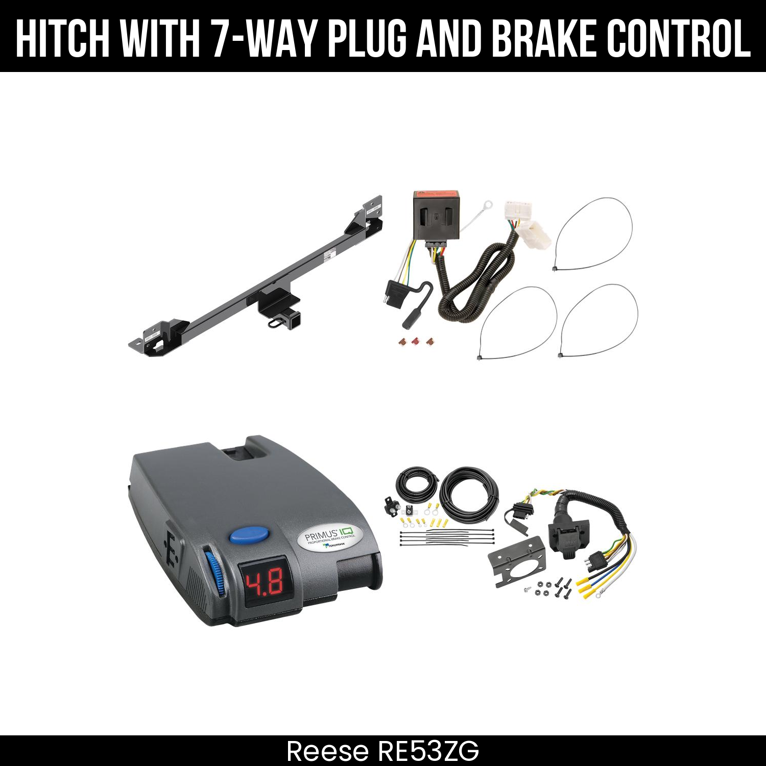 Trailer Hitch , 7-Way , Tekonsha Primus IQ Brake Control