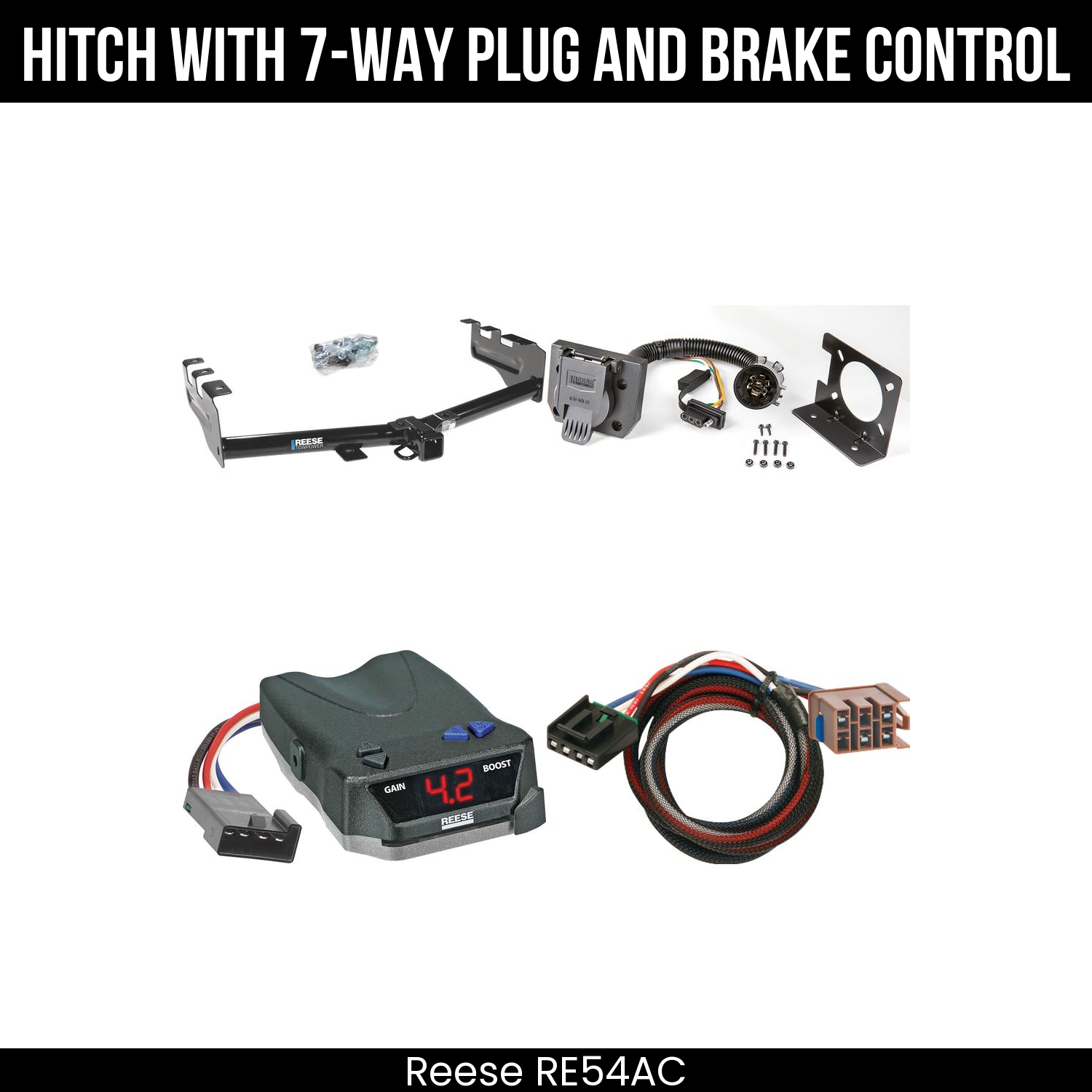 Trailer Hitch , 7-Way , Reese Brake EVN Control