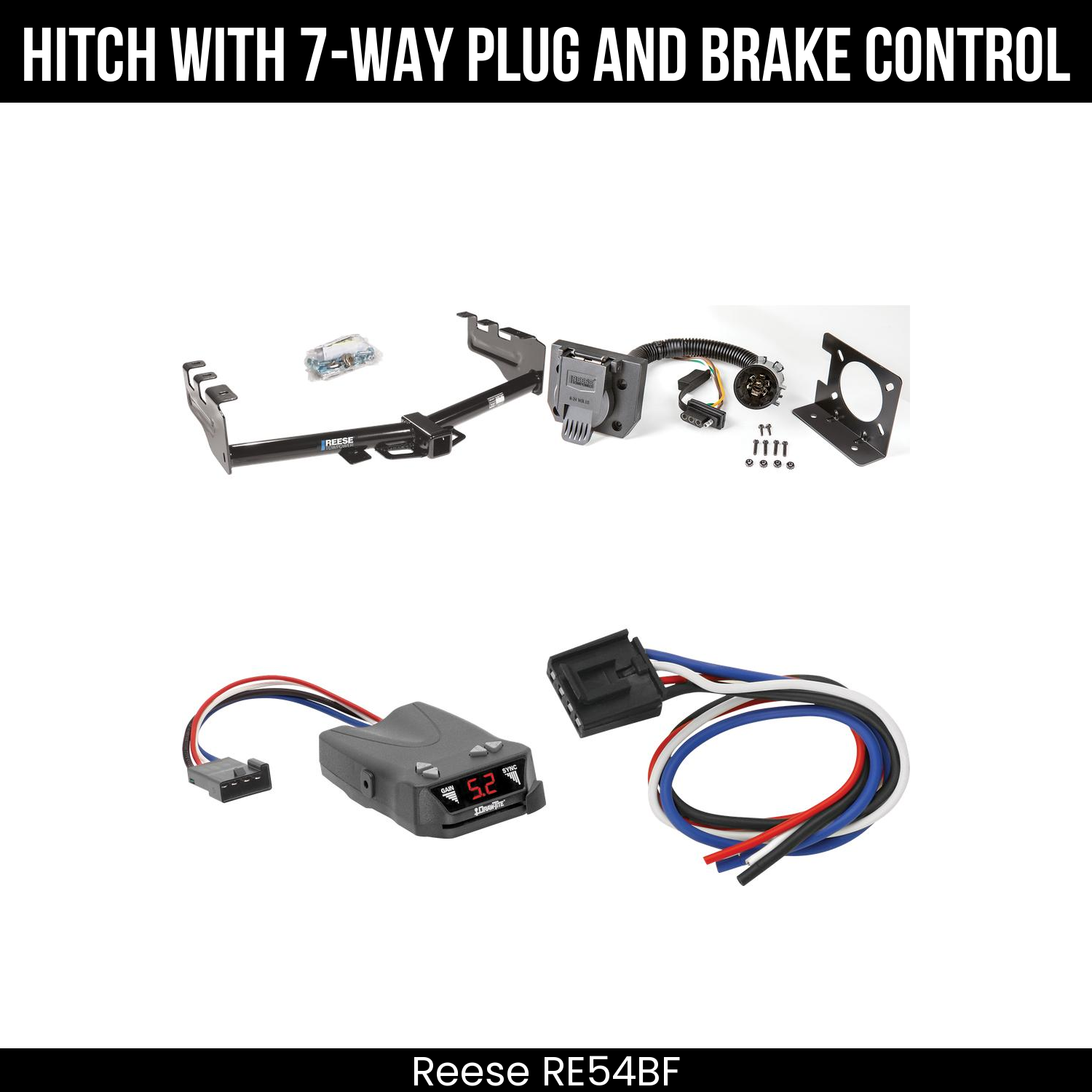 Trailer Hitch , 7-Way , Draw-Tite Activator IV Brake Control