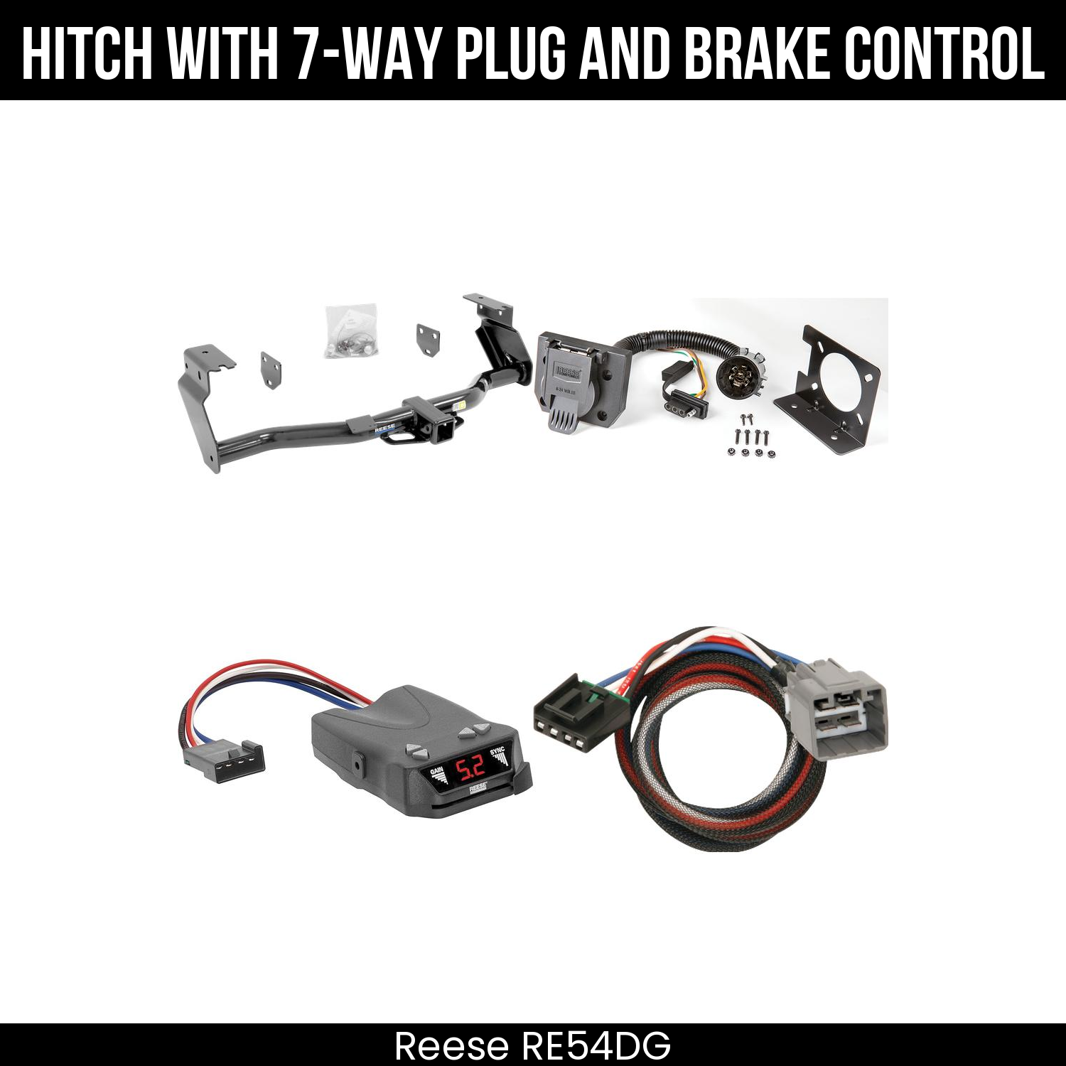 Trailer Hitch , 7-Way , Reese Brakeman IV Brake Control