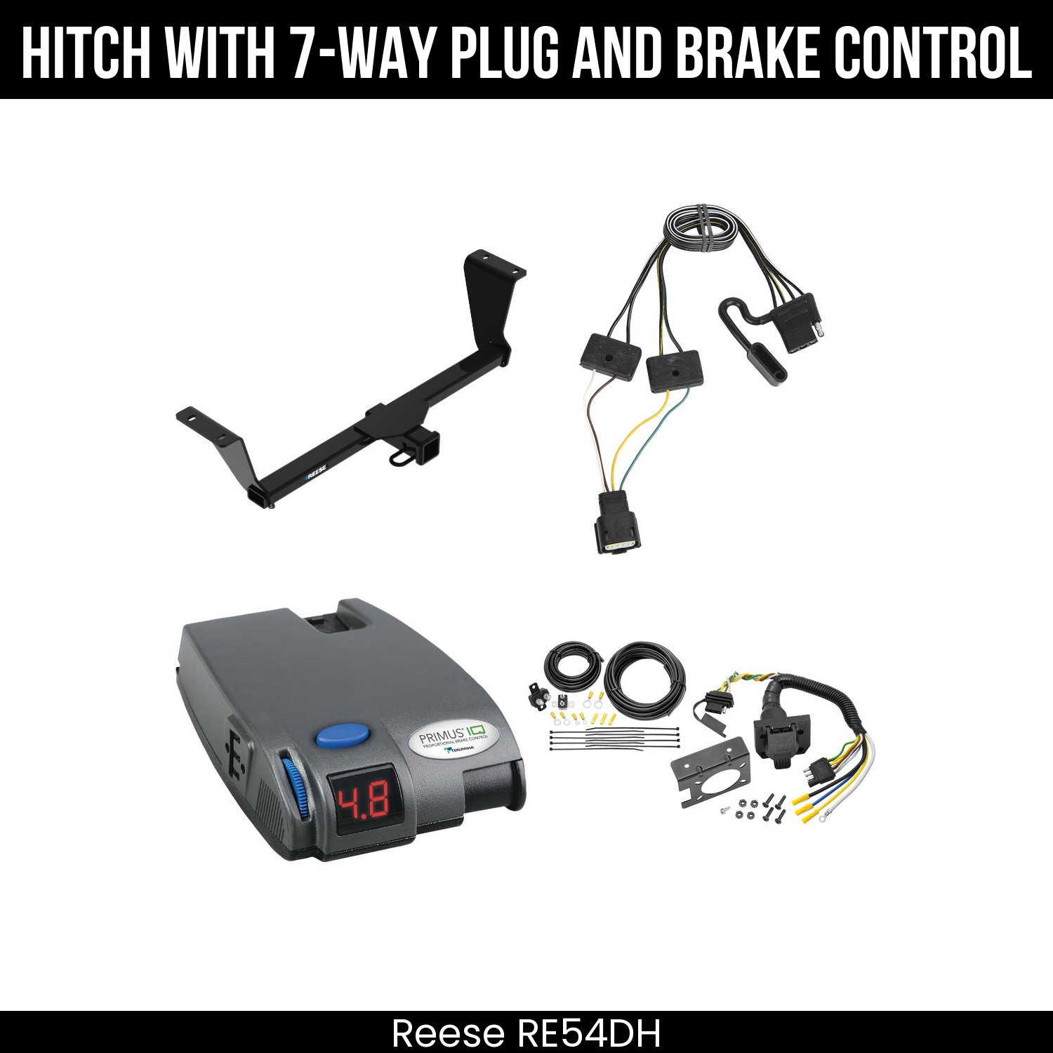 Trailer Hitch , 7-Way , Tekonsha Primus IQ Brake Control