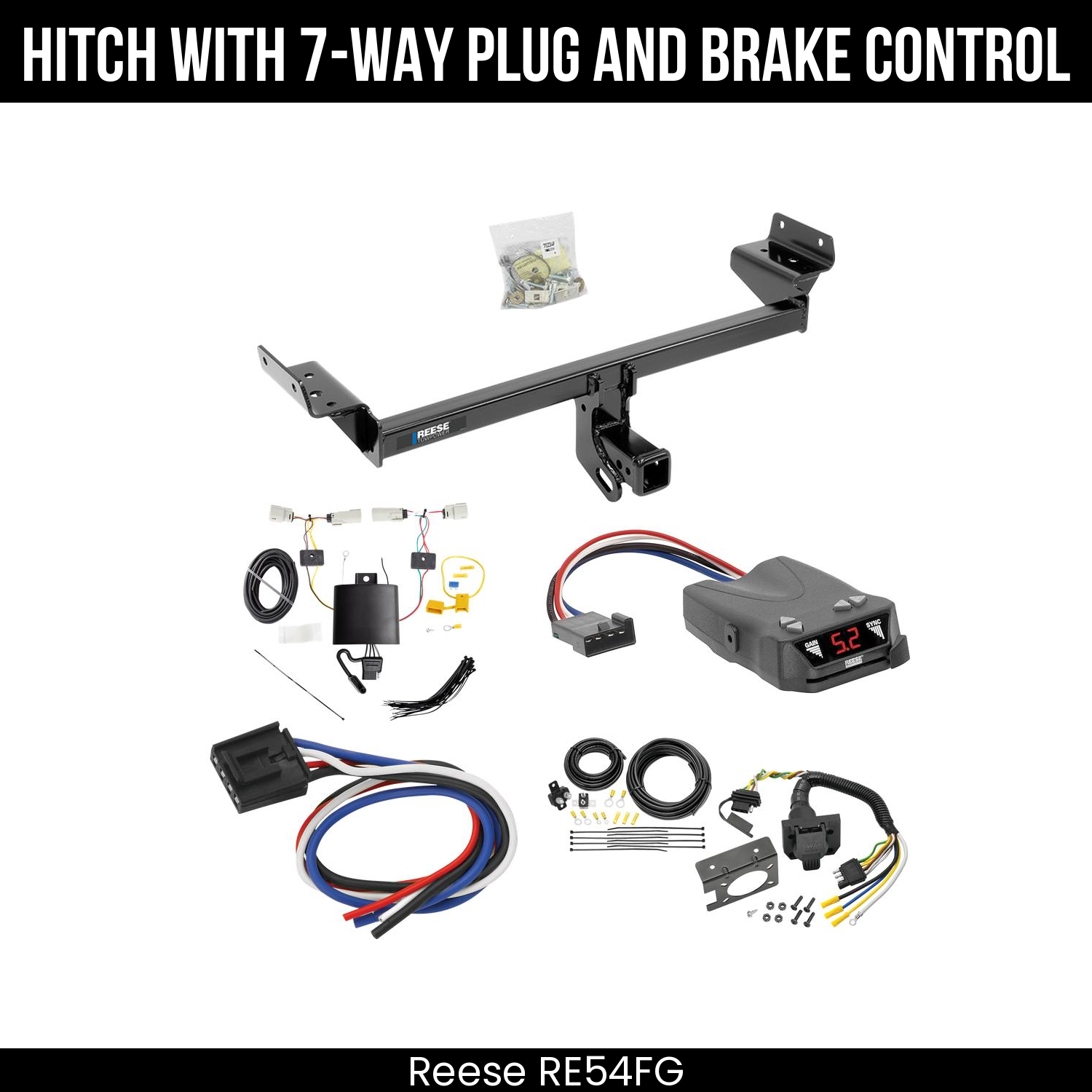 Trailer Hitch , 7-Way , Reese Brakeman IV Brake Control