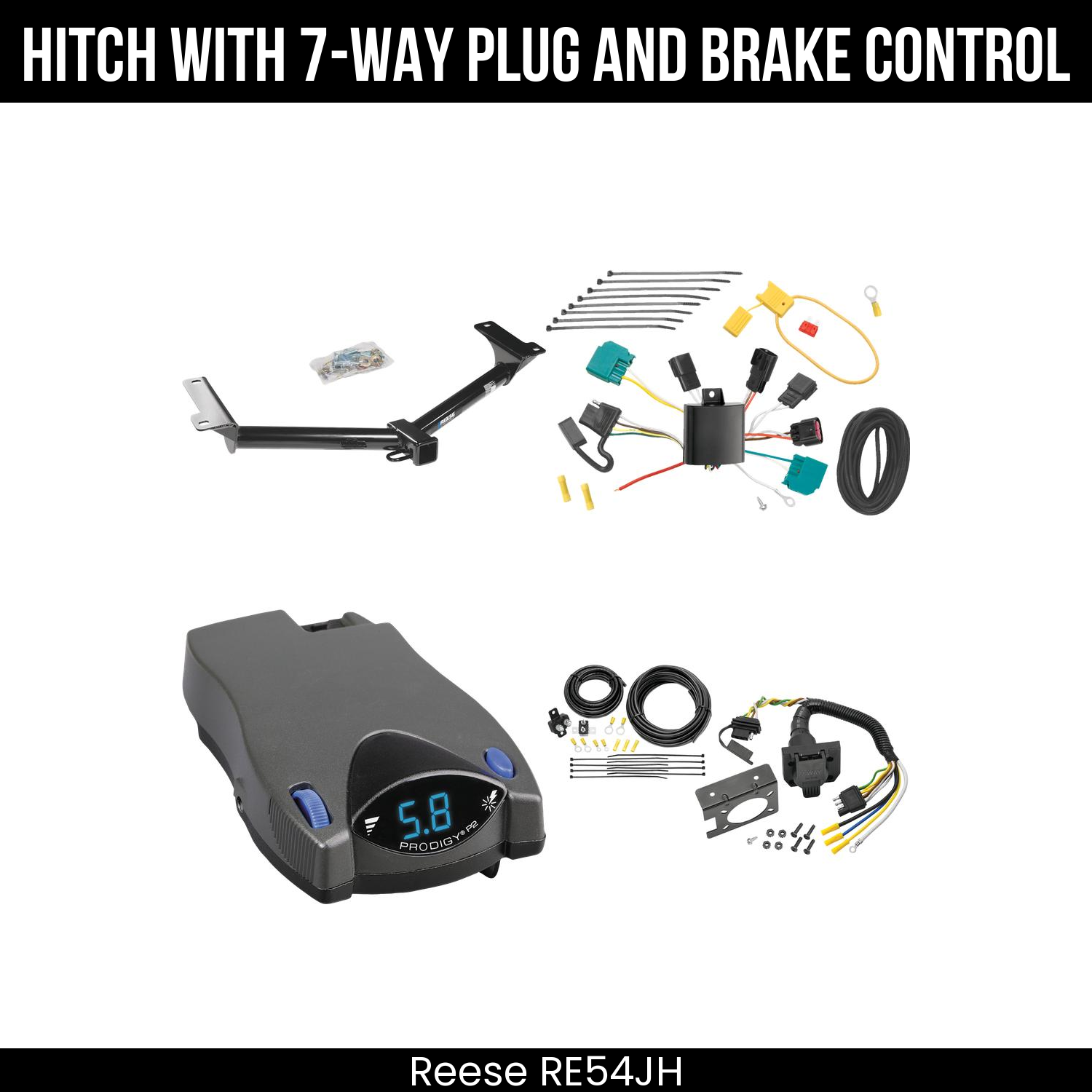 Trailer Hitch , 7-Way , Tekonsha Prodigy P2 Brake Control