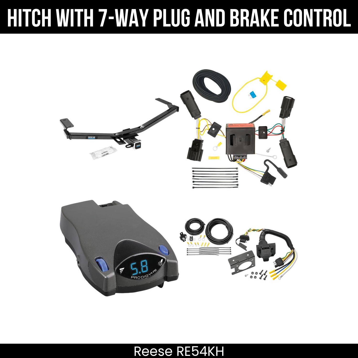 Trailer Hitch , 7-Way , Tekonsha Prodigy P2 Brake Control