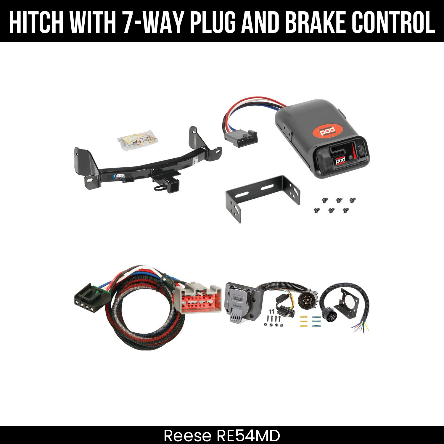 Trailer Hitch , 7-Way , Pro Series POD Brake Control