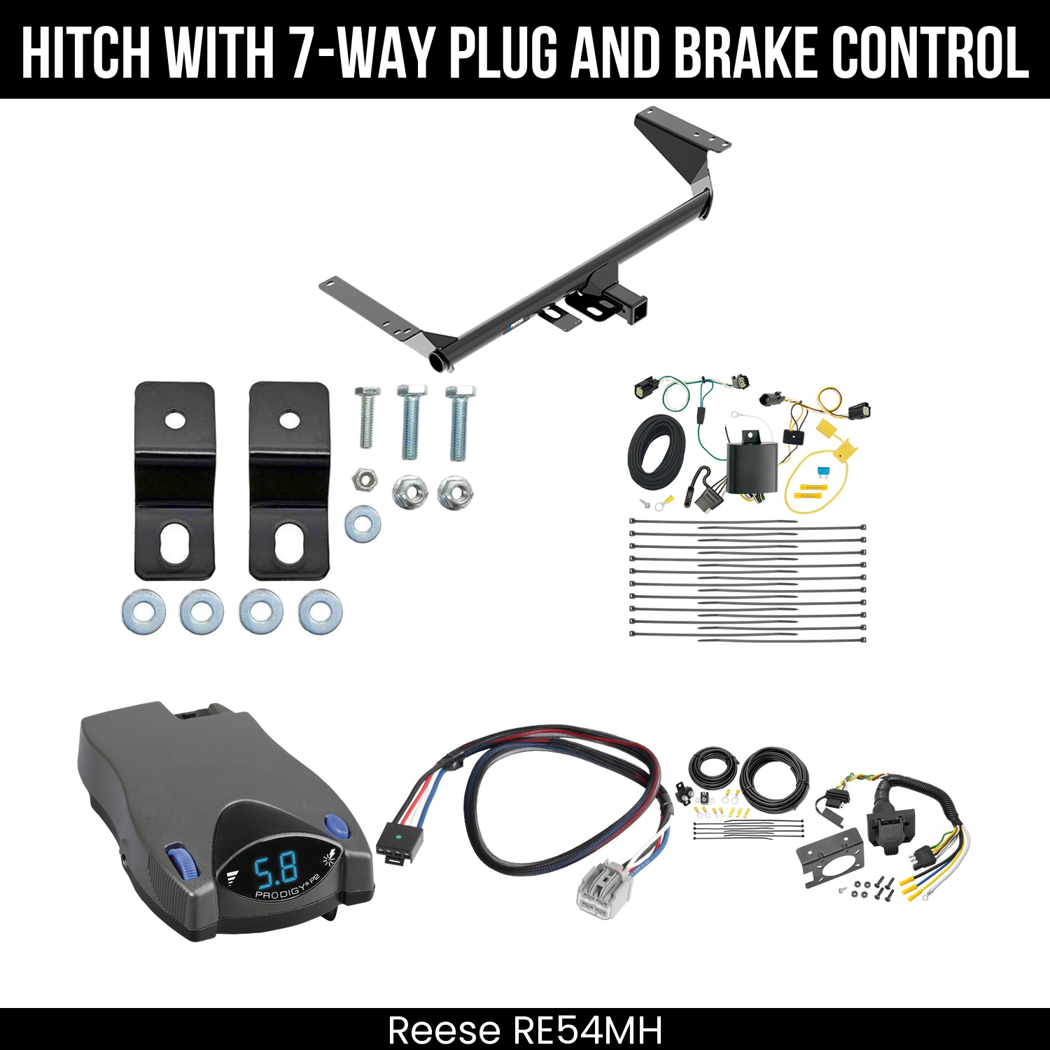 Trailer Hitch , 7-Way , Tekonsha Prodigy P2 Brake Control