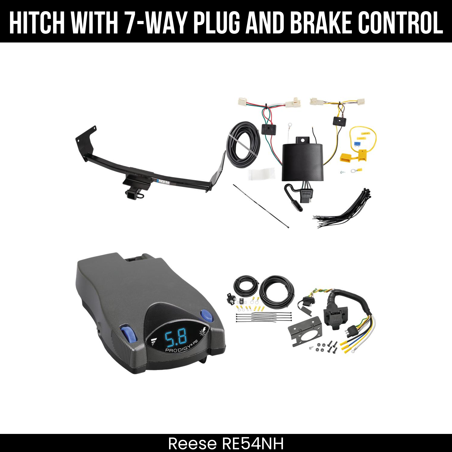 Trailer Hitch , 7-Way , Tekonsha Prodigy P2 Brake Control