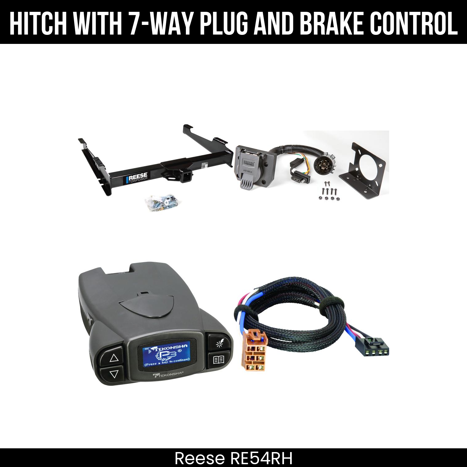 Trailer Hitch , 7-Way , Tekonsha Prodigy P3 Brake Control