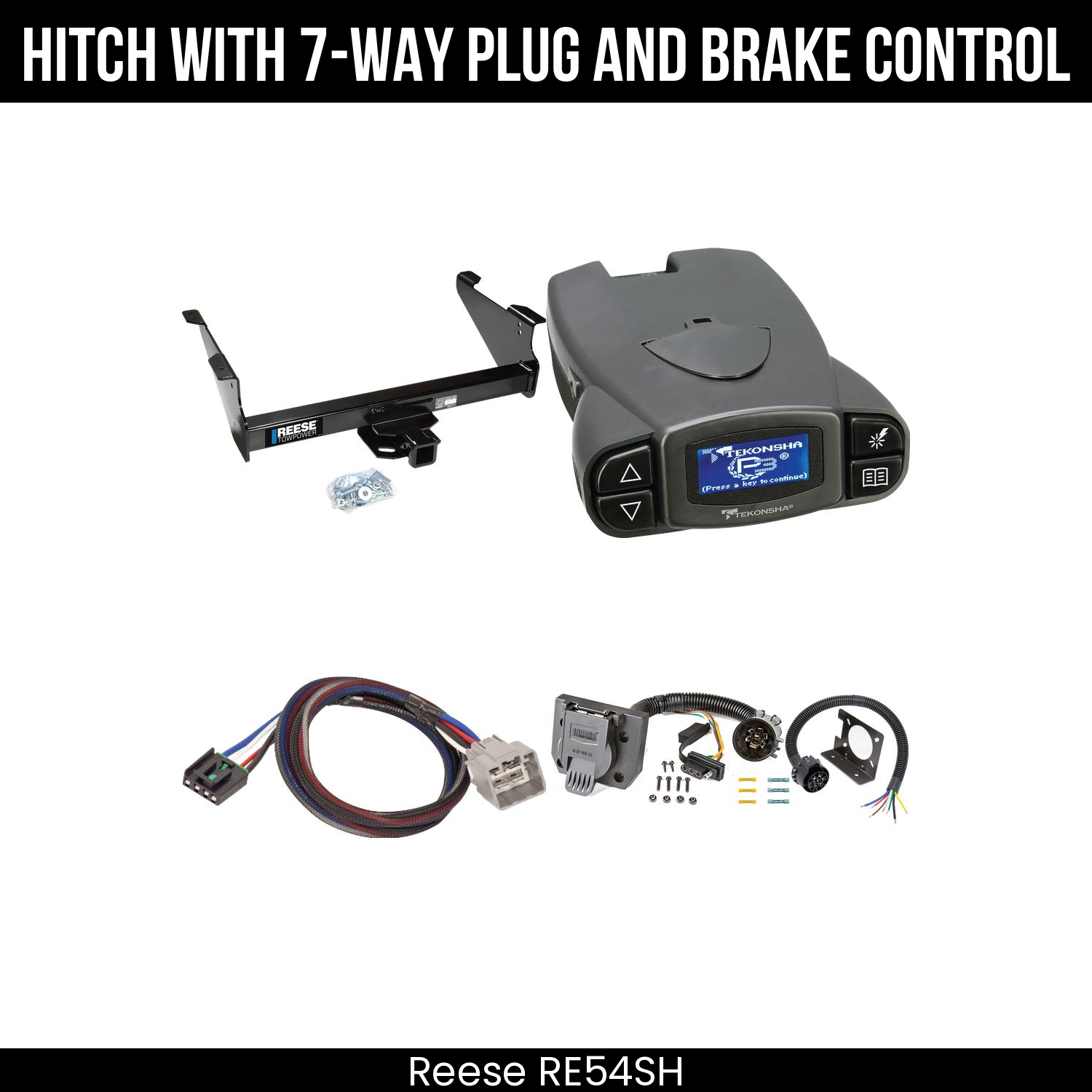 Trailer Hitch , 7-Way , Tekonsha Prodigy P3 Brake Control