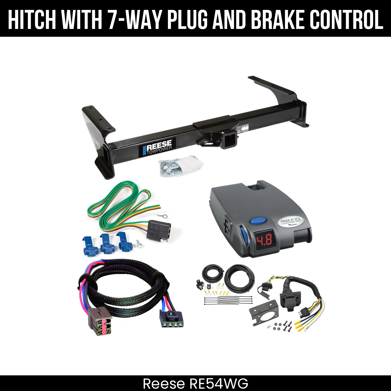 Trailer Hitch , 7-Way , Tekonsha Primus IQ Brake Control