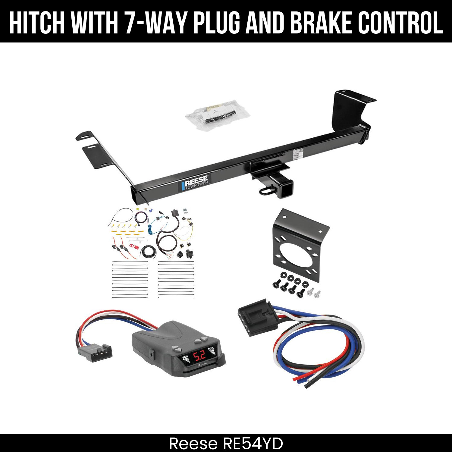 Trailer Hitch , 7-Way , Tekonsha Brakeman IV Brake Control